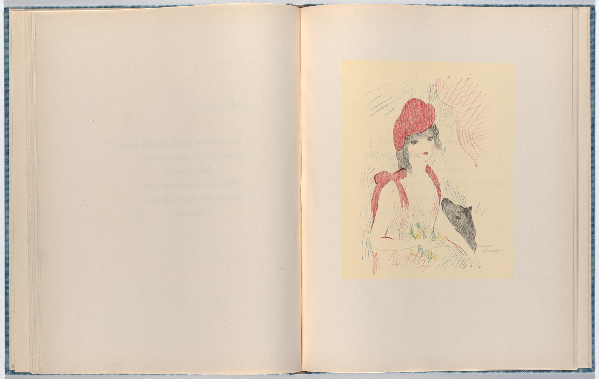 Marie Laurencin. Plate (folio 20) from Les Petites filles ( The Little Girls )
