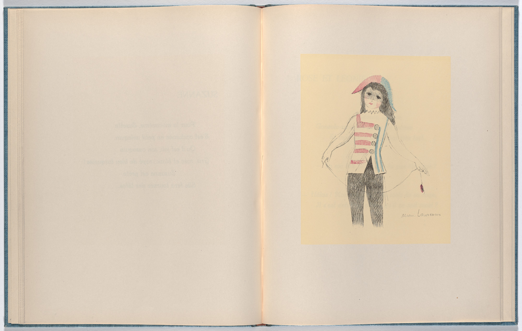 Marie Laurencin. Plate (folio 22) from Les Petites filles ( The Little Girls )