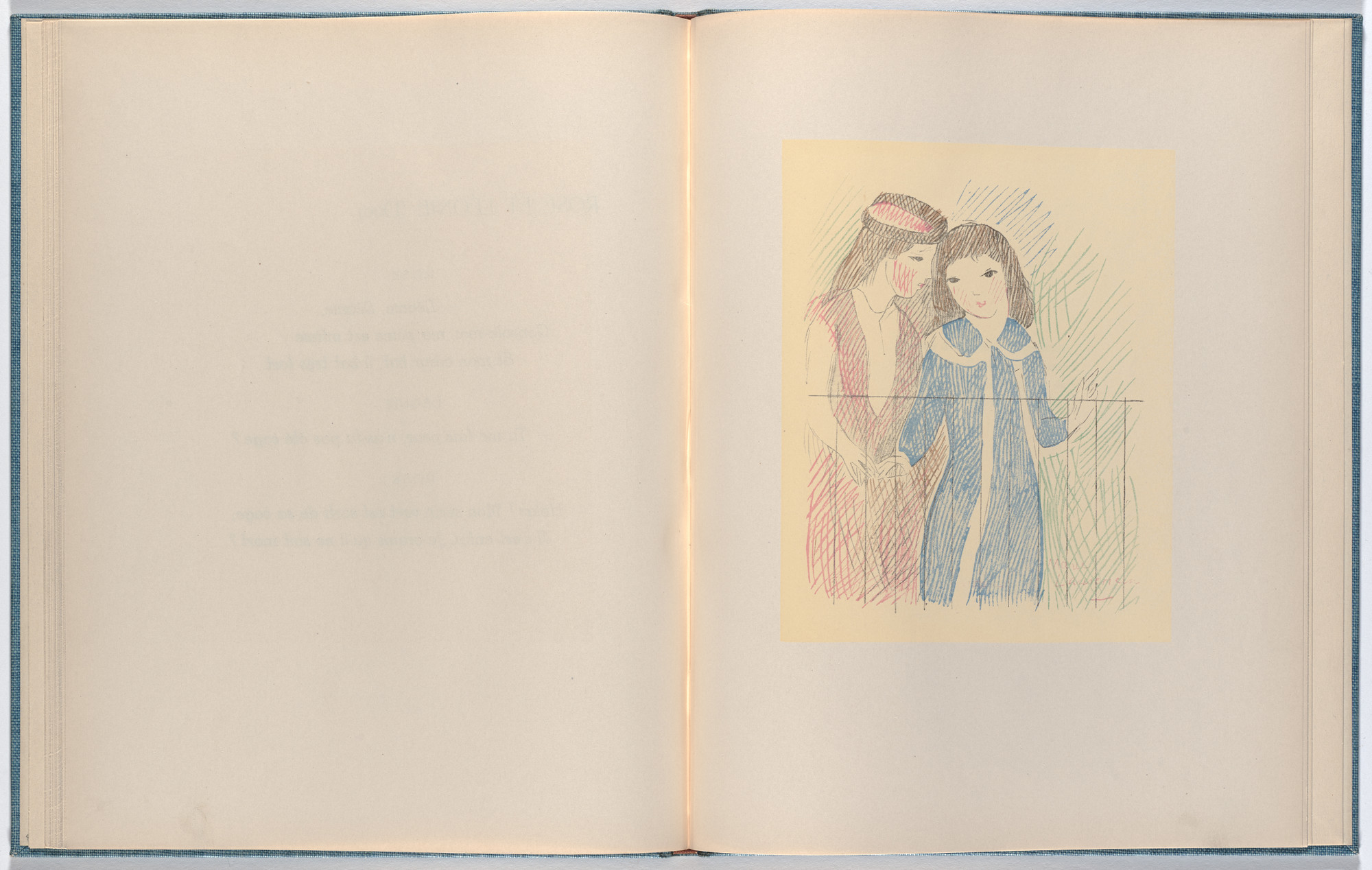 Marie Laurencin. Plate (folio 24) from Les Petites filles ( The Little Girls )