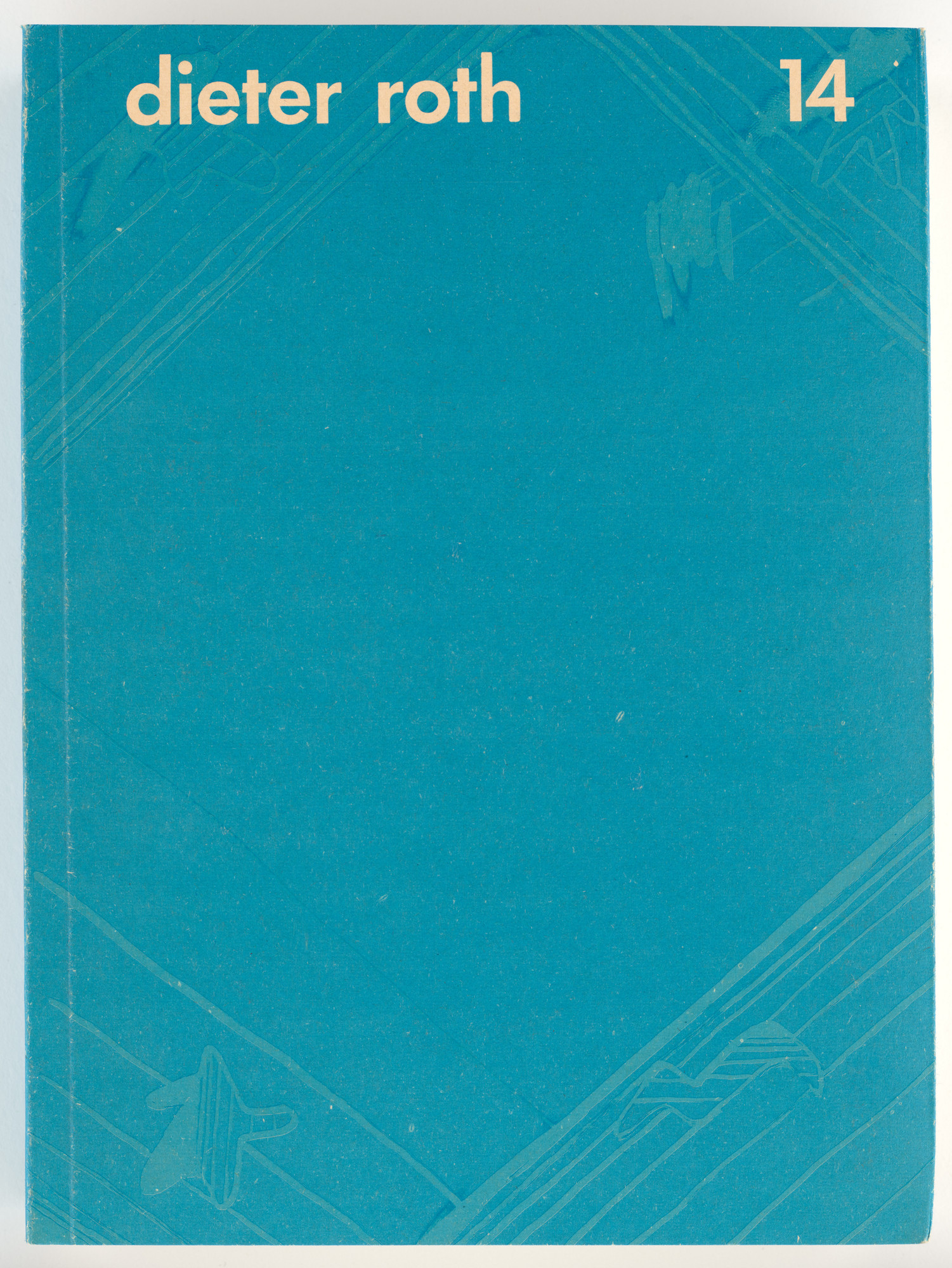 Dieter Roth. Collected Works, Volume 14: The Blue Tide: reproductions of first edition, edition hansjörg mayer, Stuttgart 1967 and 3 original manuscripts, Markgröningen, Providence, Reykjavík 1966-1967 from Collected Works, Volumes 1-20