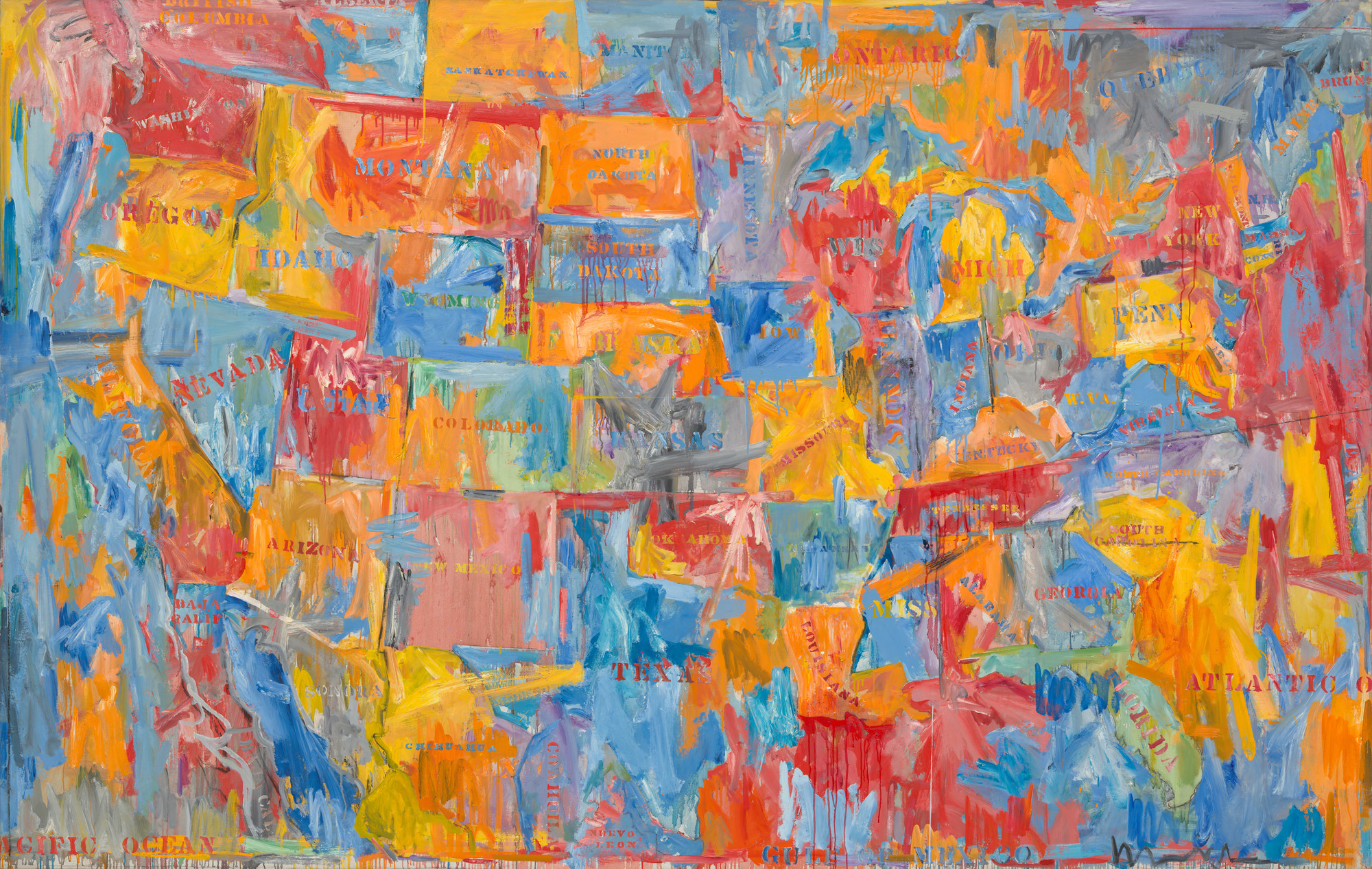 Jasper Johns Us Map