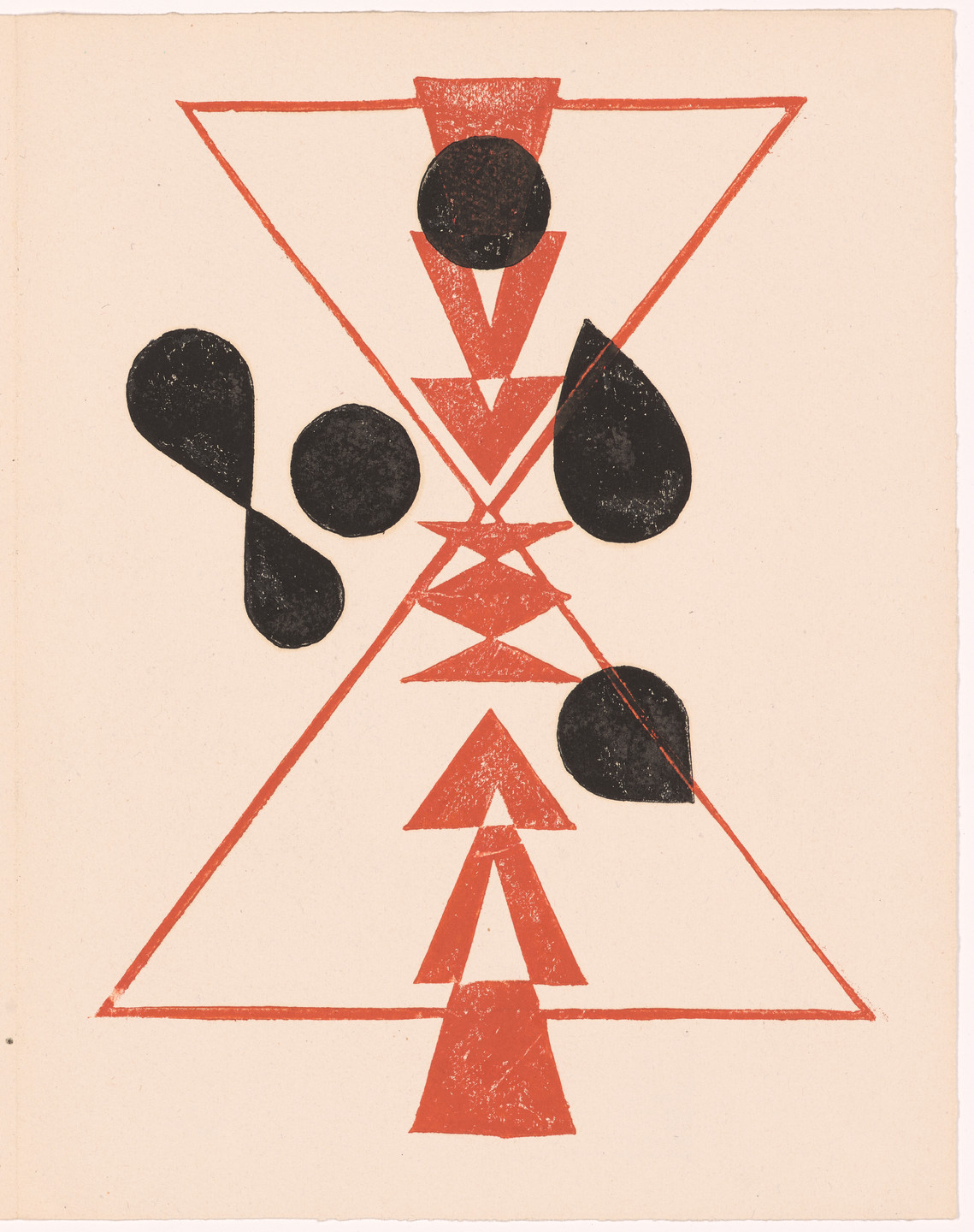 Léo Leuppi. Plate (folio 14) from 10 Origin. 1942