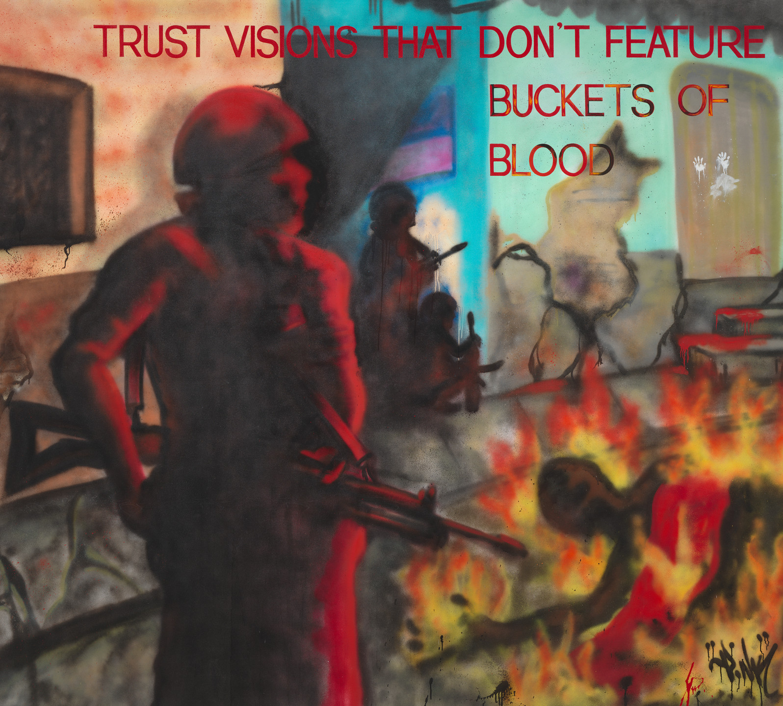 Jenny Holzer, Lady Pink. Trust visions that don't feature buckets of blood. 1983-84