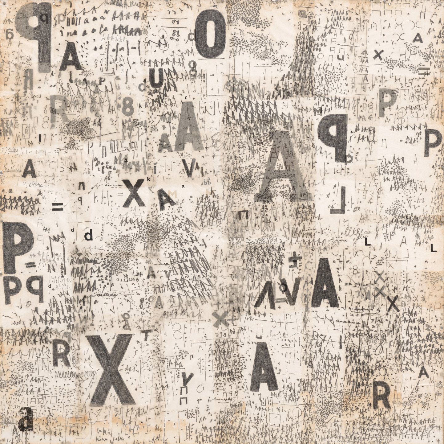 Mira Schendel. Untitled from Graphic Objects (Objetos gráficos). 1967