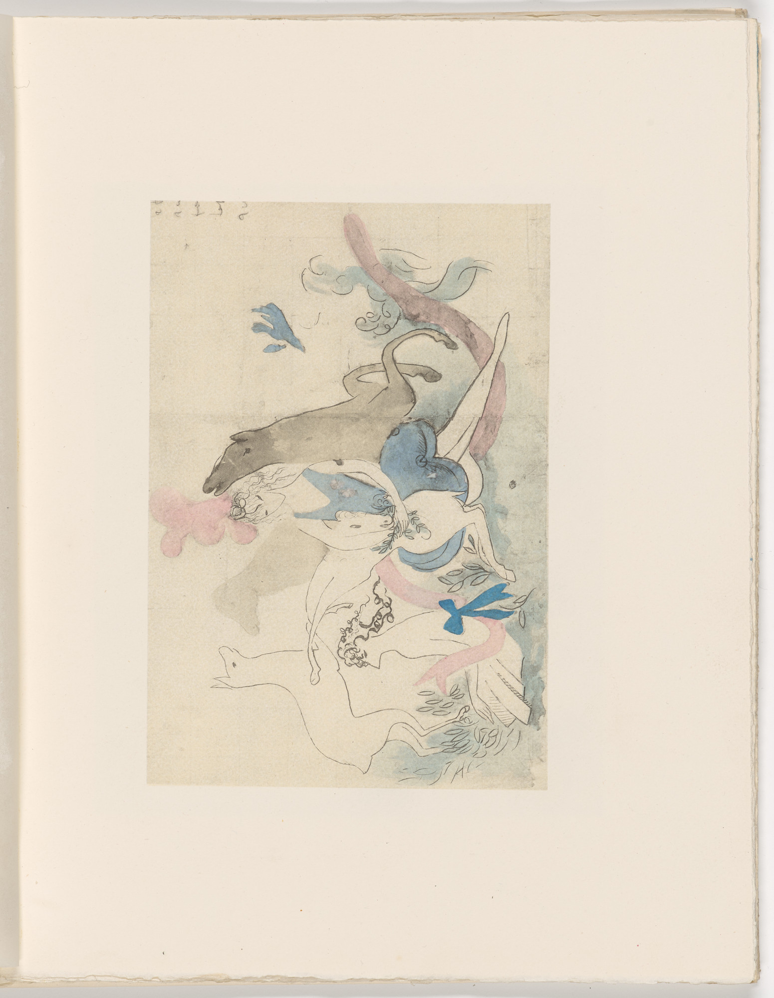 Marie Laurencin. Plate (folio 18) from Les Biches , vol. I
