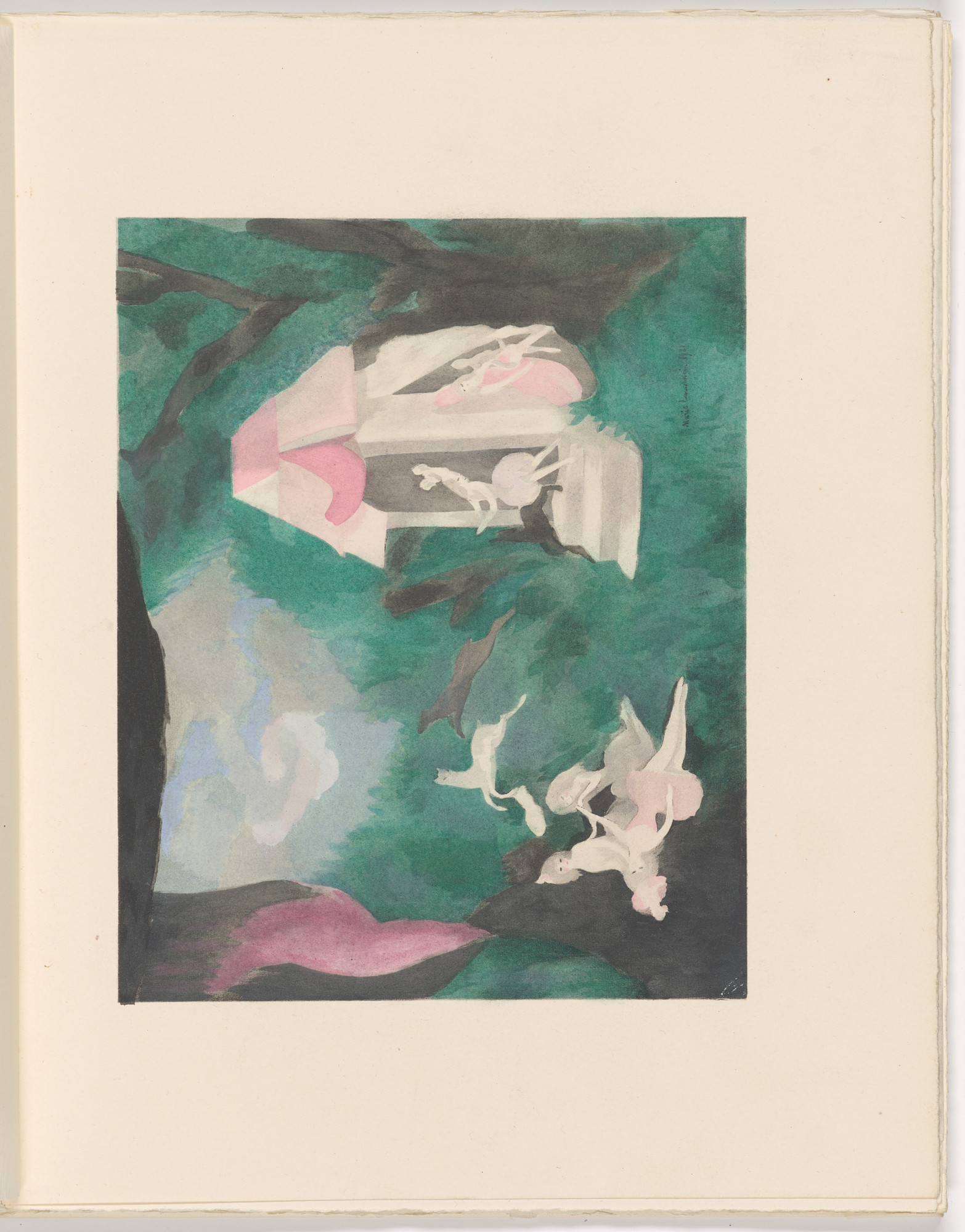 Marie Laurencin. Plate (folio 21) from Les Biches , vol. I