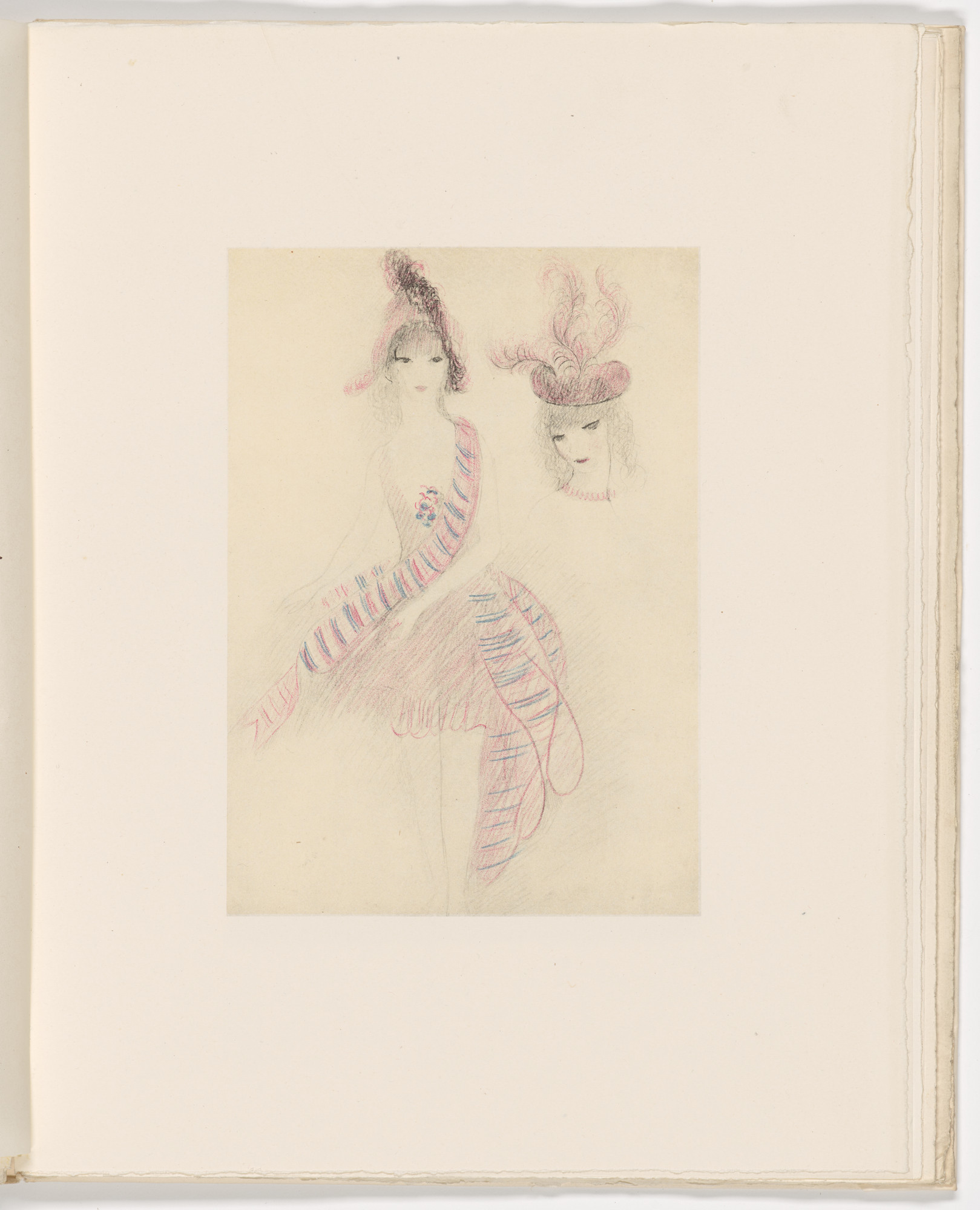 Marie Laurencin. Plate (folio 24) from Les Biches , vol. I