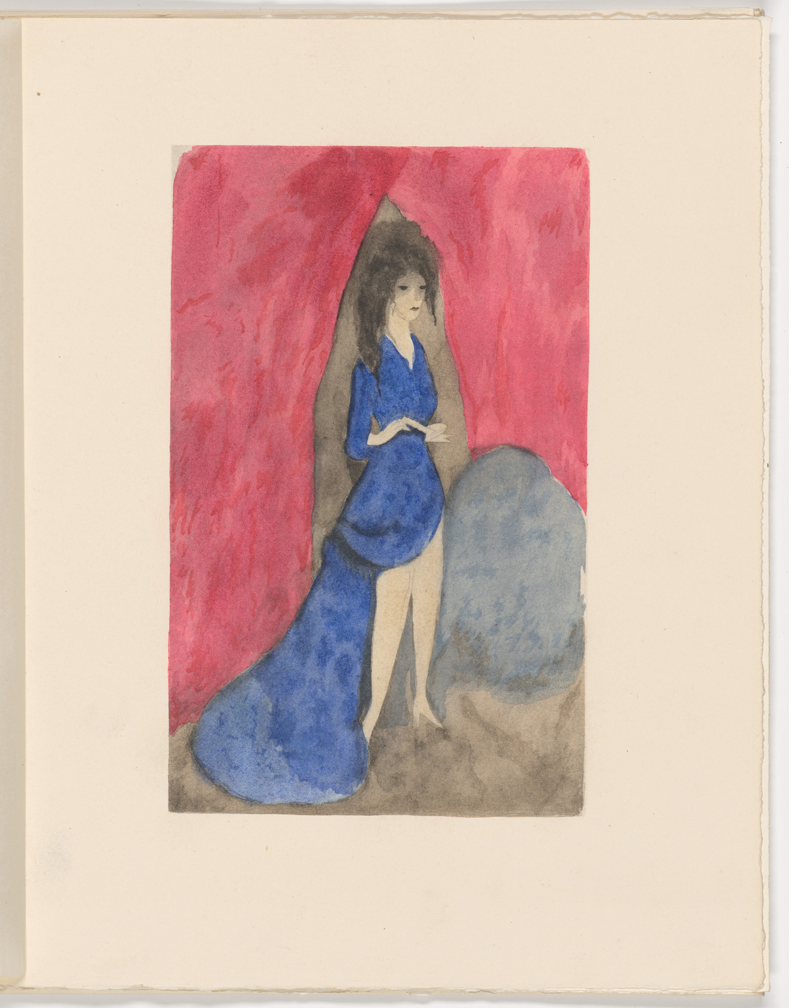 Marie Laurencin. Plate (folio 28) from Les Biches , vol. I