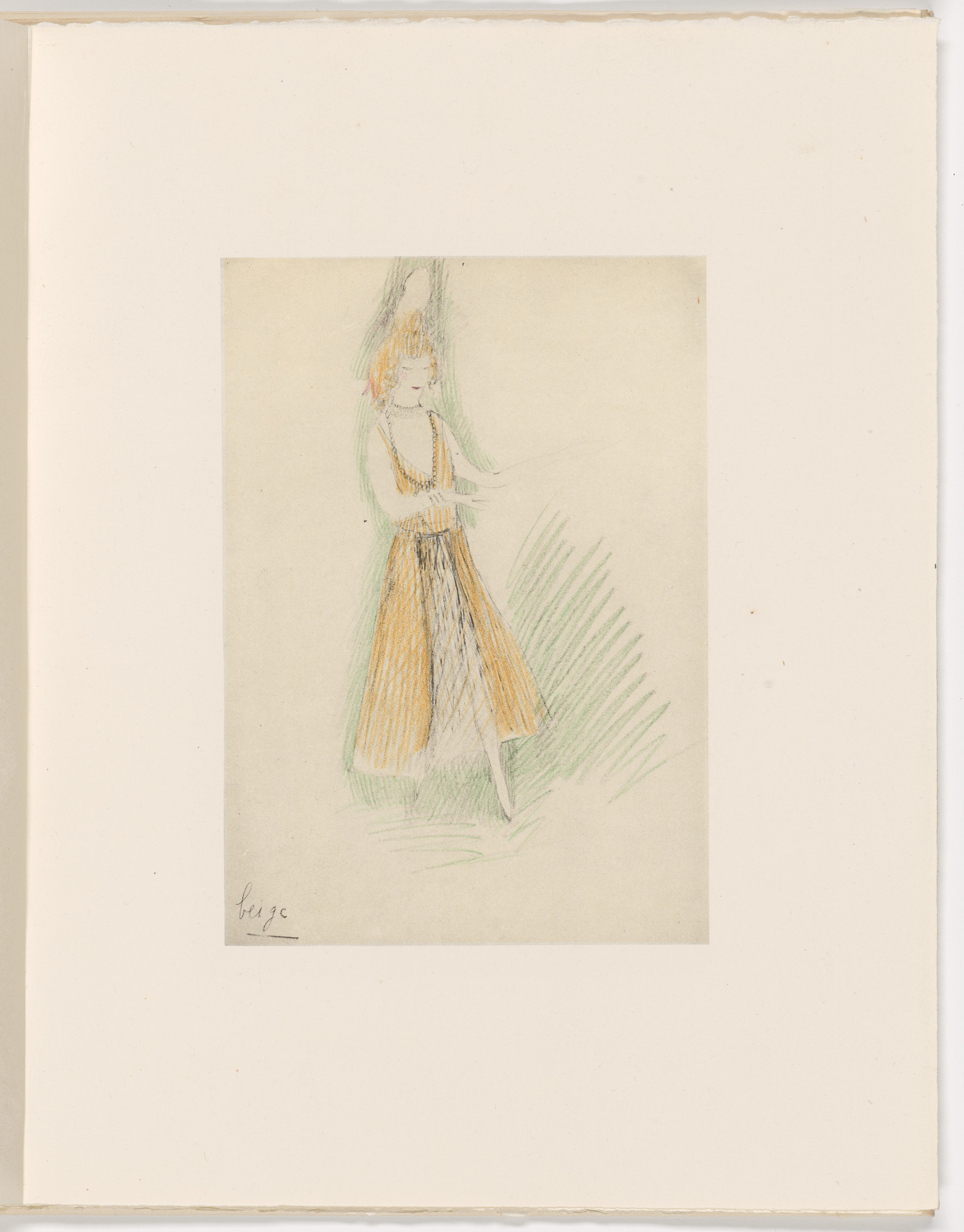 Marie Laurencin. Plate (folio 29) from Les Biches , vol. I