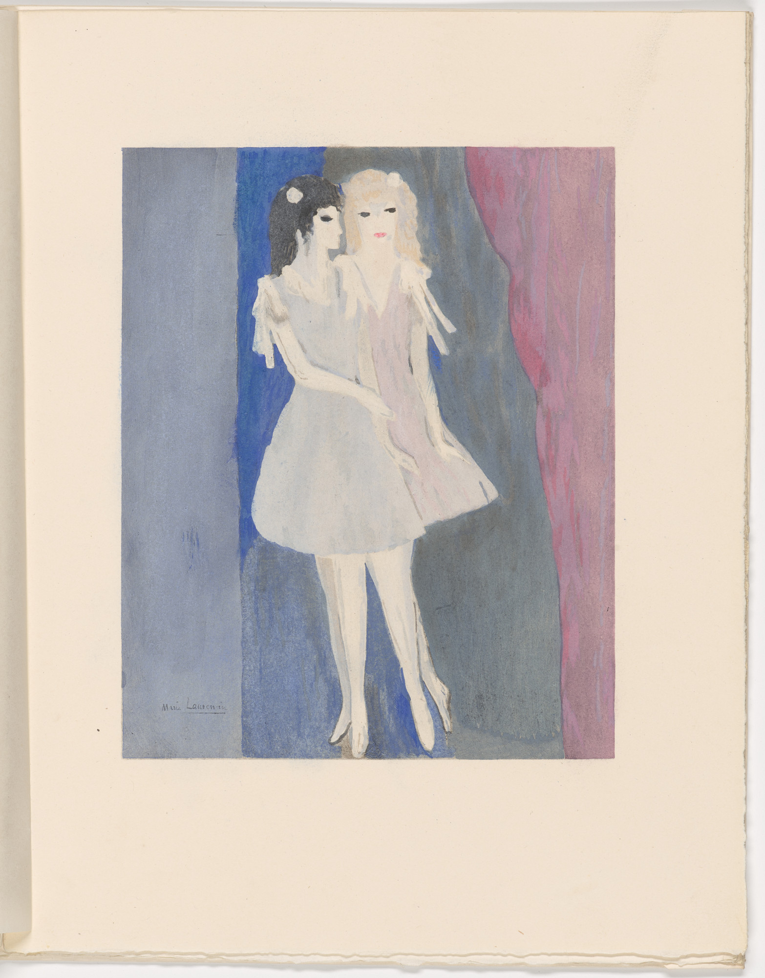 Marie Laurencin. Plate (folio 31) from Les Biches , vol. I