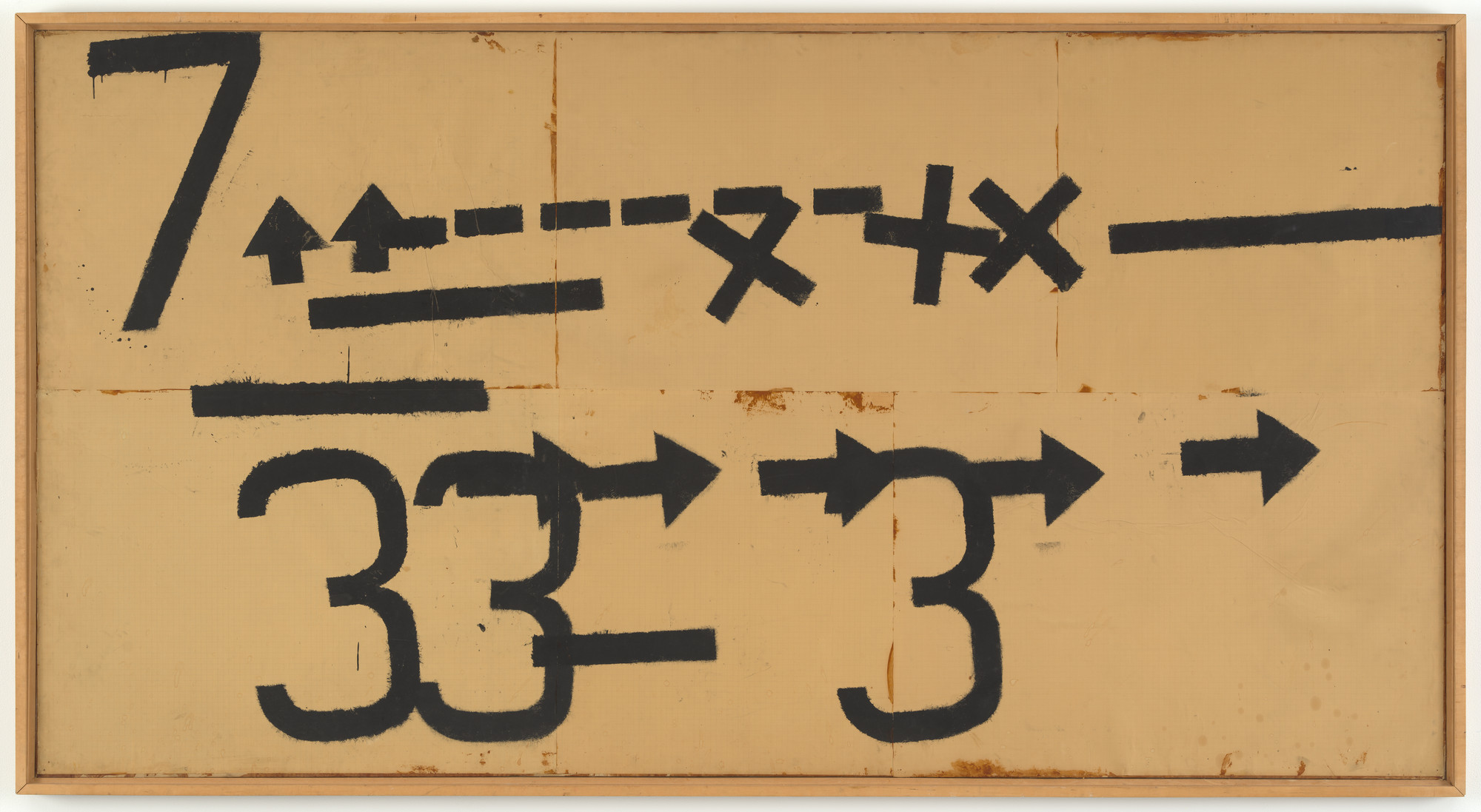 Jannis Kounellis. Untitled (7 x 33). 1959 | MoMA