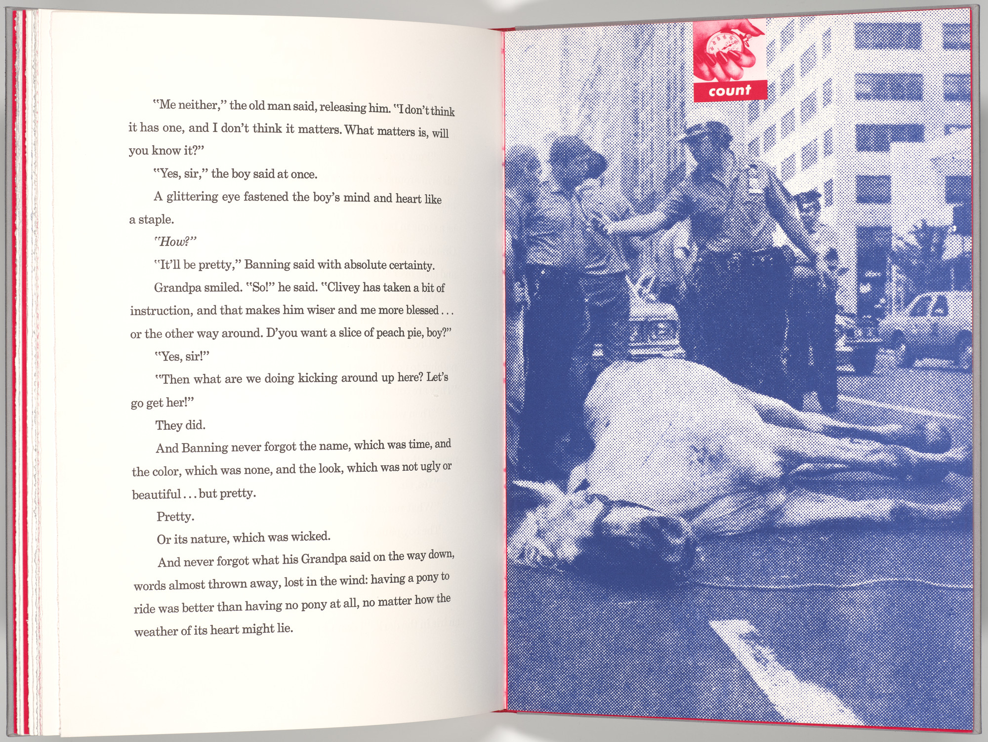 Barbara Kruger. Plate (folio 29) from My Pretty Pony