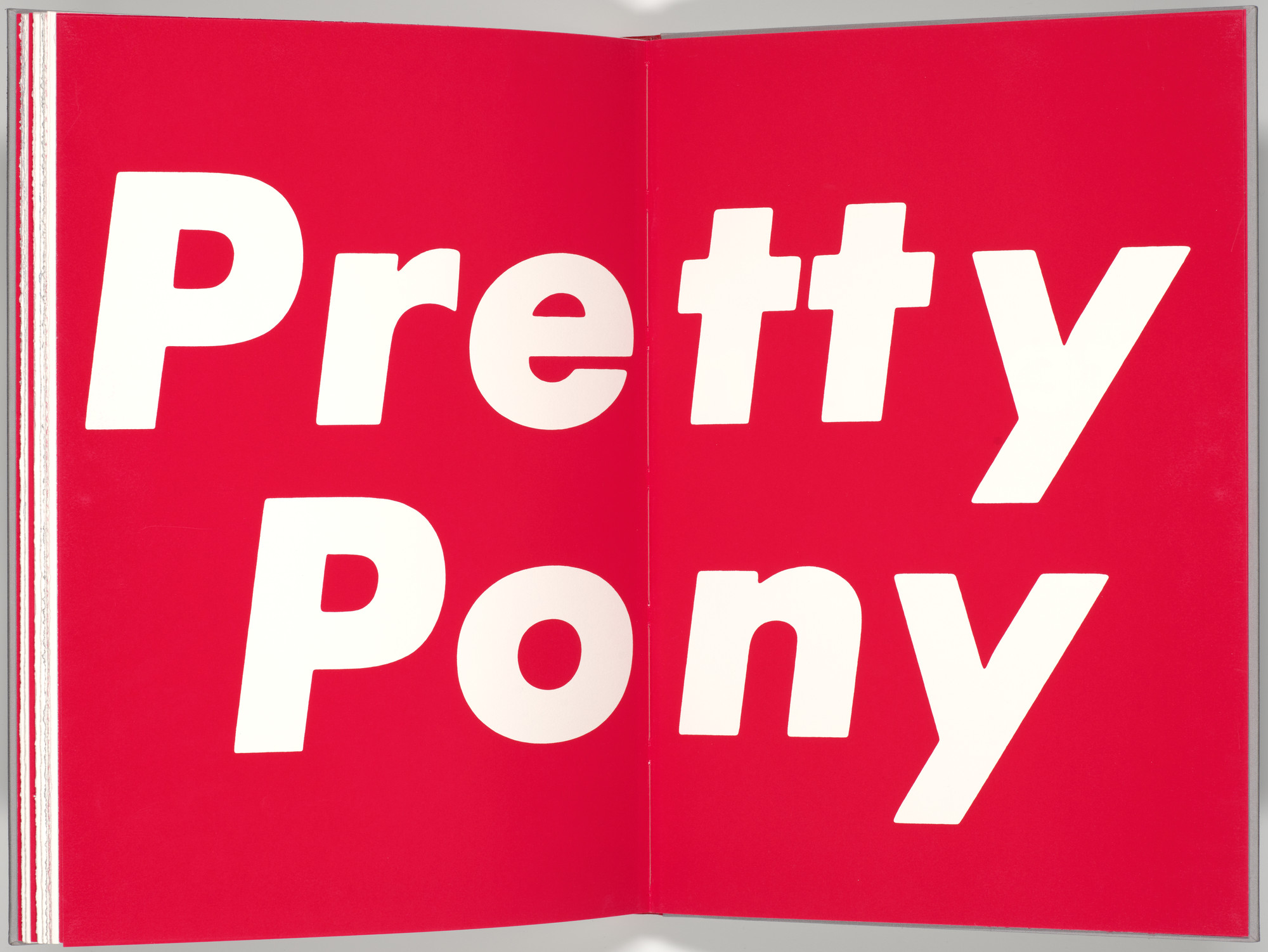 Barbara Kruger. Double page plate (folios 30 verso and 31) from My Pretty Pony