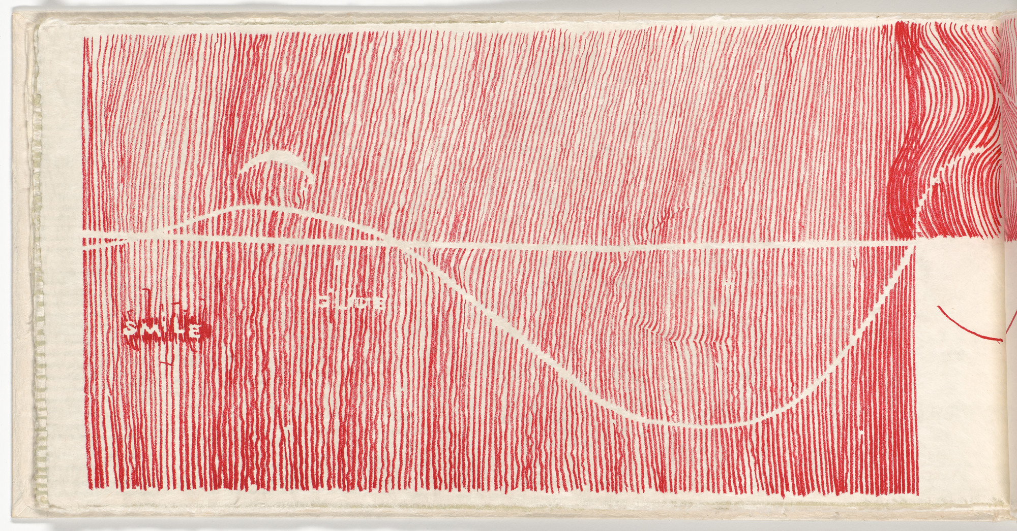 Gego (Gertrud Goldschmidt). Lines X(folio 7 verso) from Lines. 1966