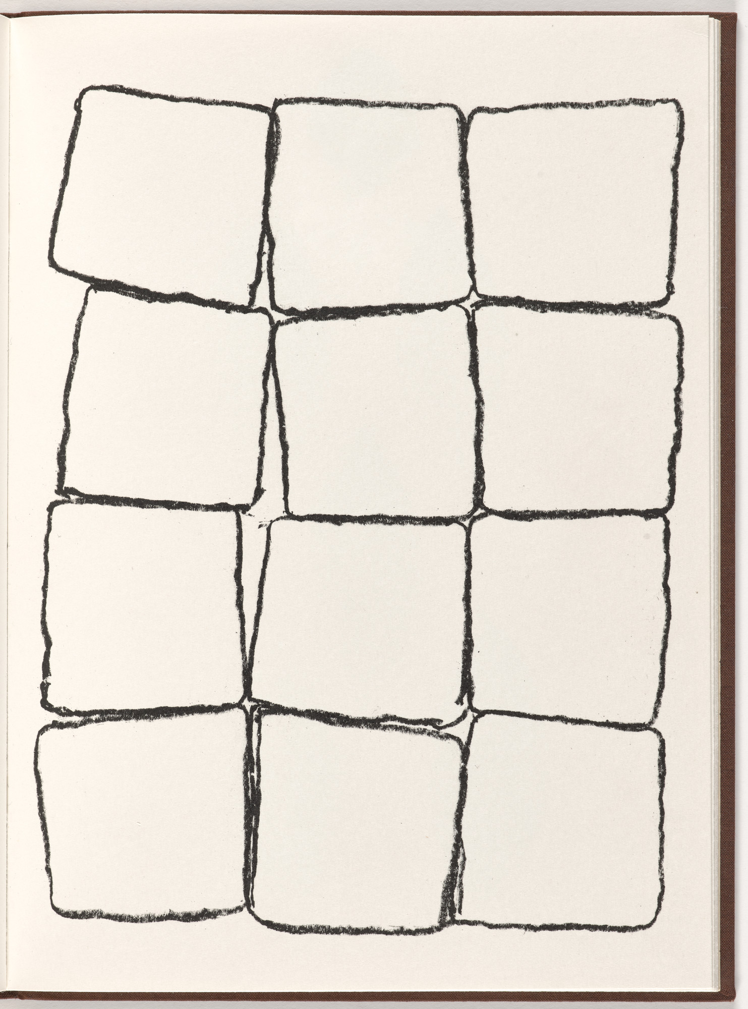 Carl Andre, Ana Mendieta. Plate (folio 21) from Pietre Foglie
