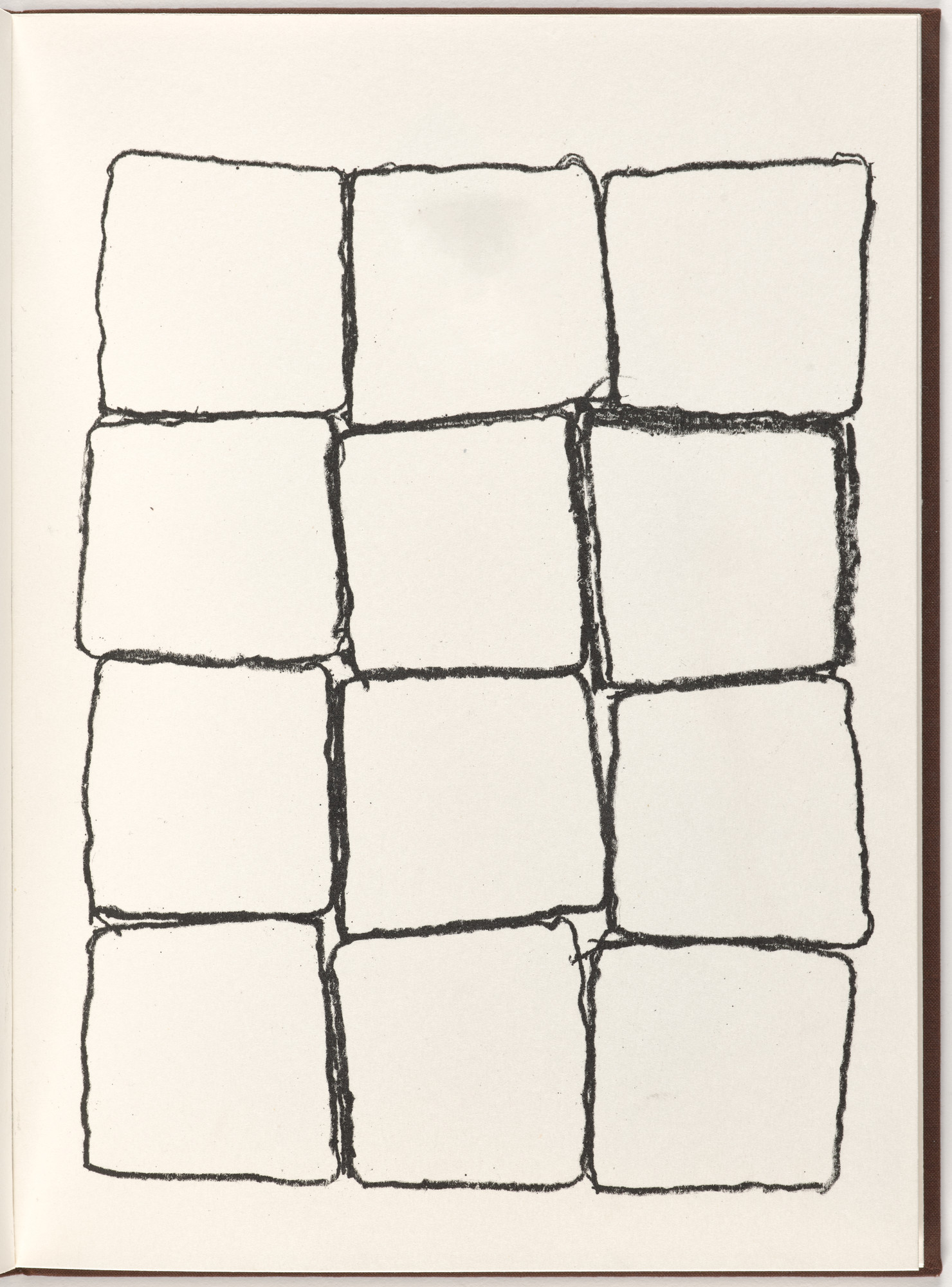 Carl Andre, Ana Mendieta. Plate (folio 9) from Pietre Foglie