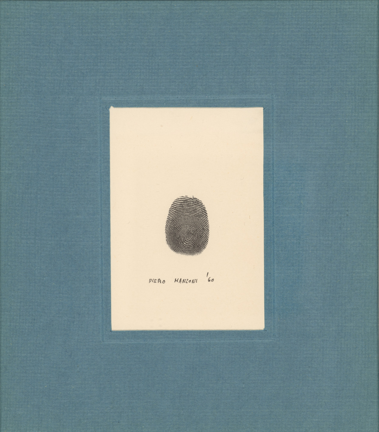 Piero Manzoni. Thumbprint. 1960