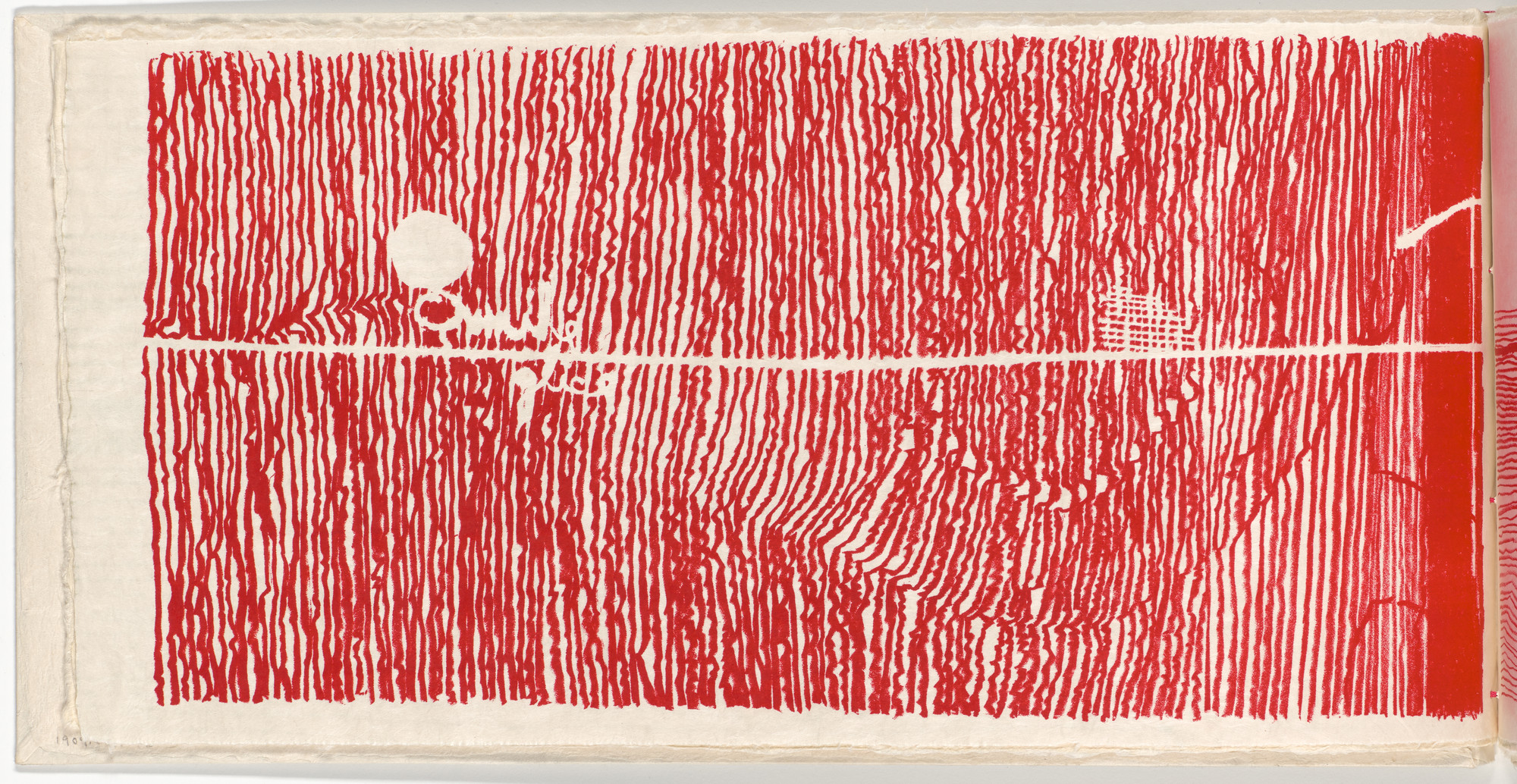 Gego (Gertrud Goldschmidt). Lines II (folio 3 verso) from Lines. 1966