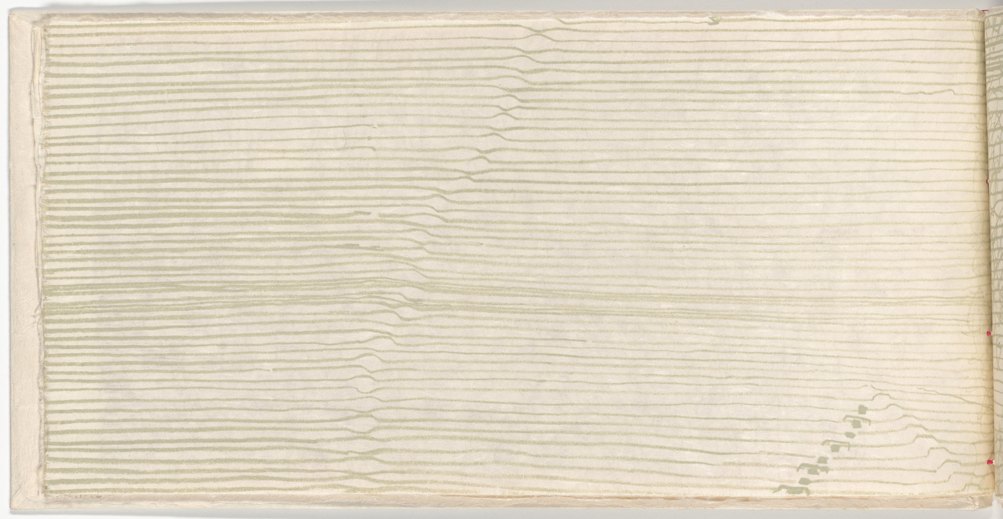 Gego (Gertrud Goldschmidt). Lines IV (folio 4 verso) from Lines. 1966