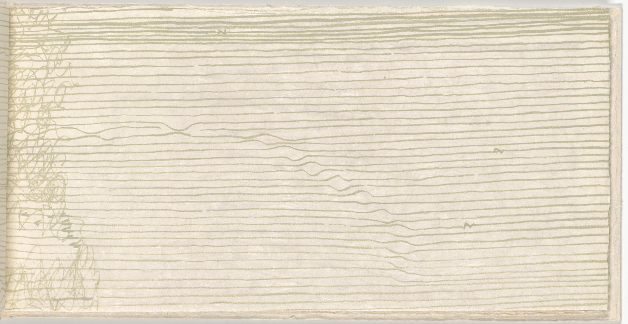 Gego (Gertrud Goldschmidt). Lines V (folio 5) from Lines. 1966
