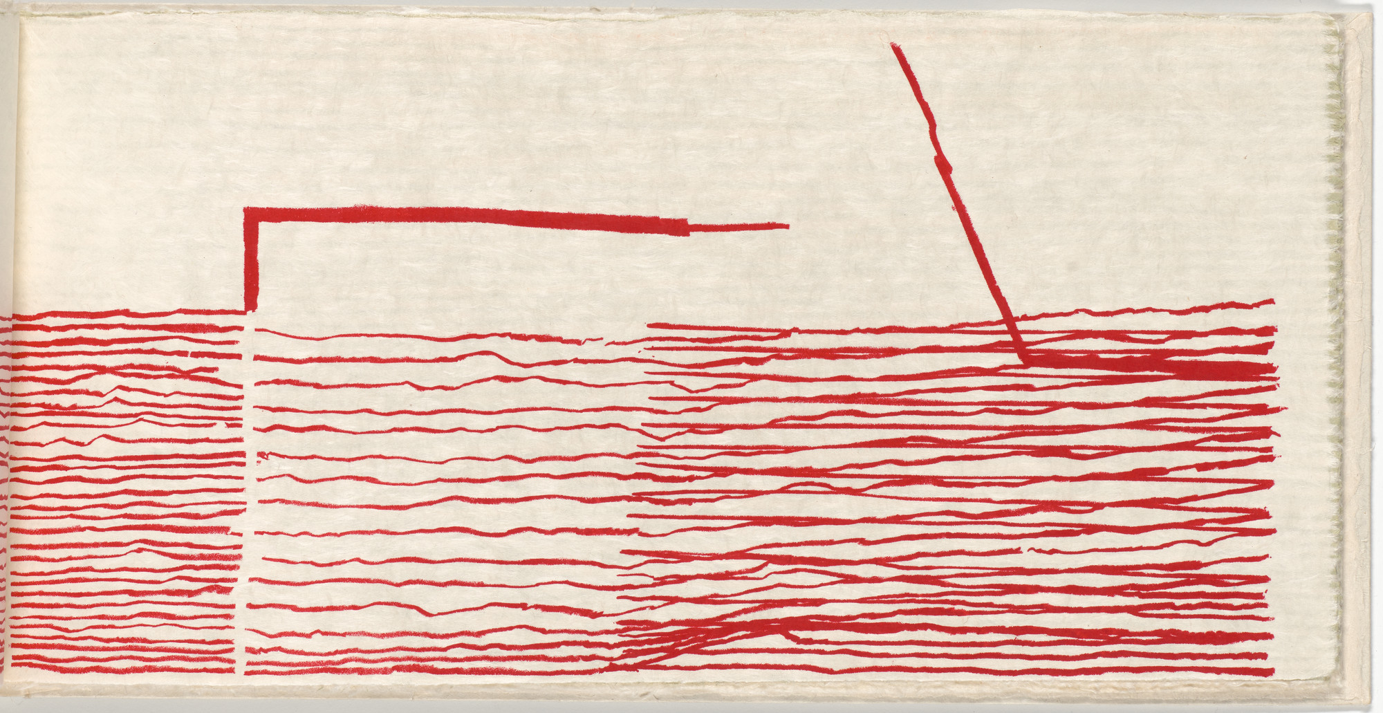 Gego (Gertrud Goldschmidt). Lines VII (folio 6) from Lines. 1966