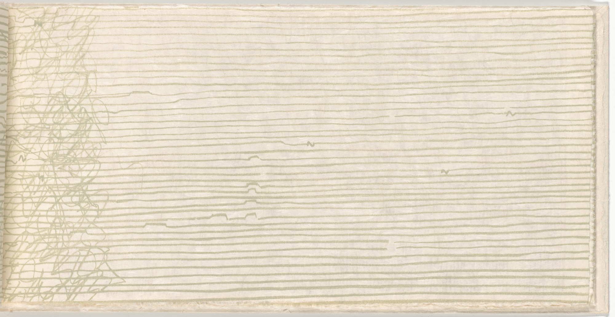 Gego (Gertrud Goldschmidt). Lines IX (folio 7) from Lines. 1966