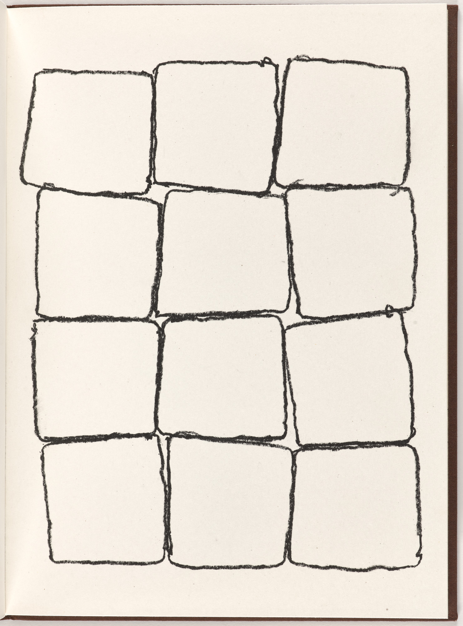 Carl Andre, Ana Mendieta. Plate (folio 15) from Pietre Foglie