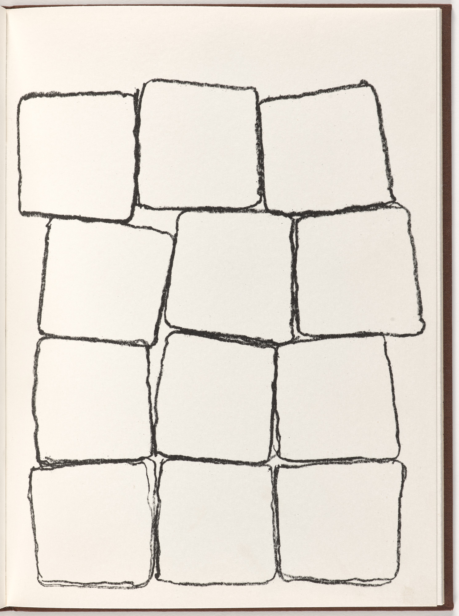 Carl Andre, Ana Mendieta. Plate (folio 17) from Pietre Foglie