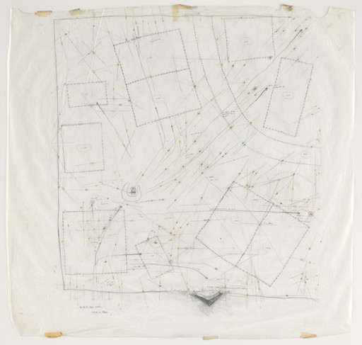 Junya Ishigami. Kanagawa Institute of Technology Workshop, Atsugi, Kanagawa, Japan (Study for the orientation of columns and sightlines). 2005–2008