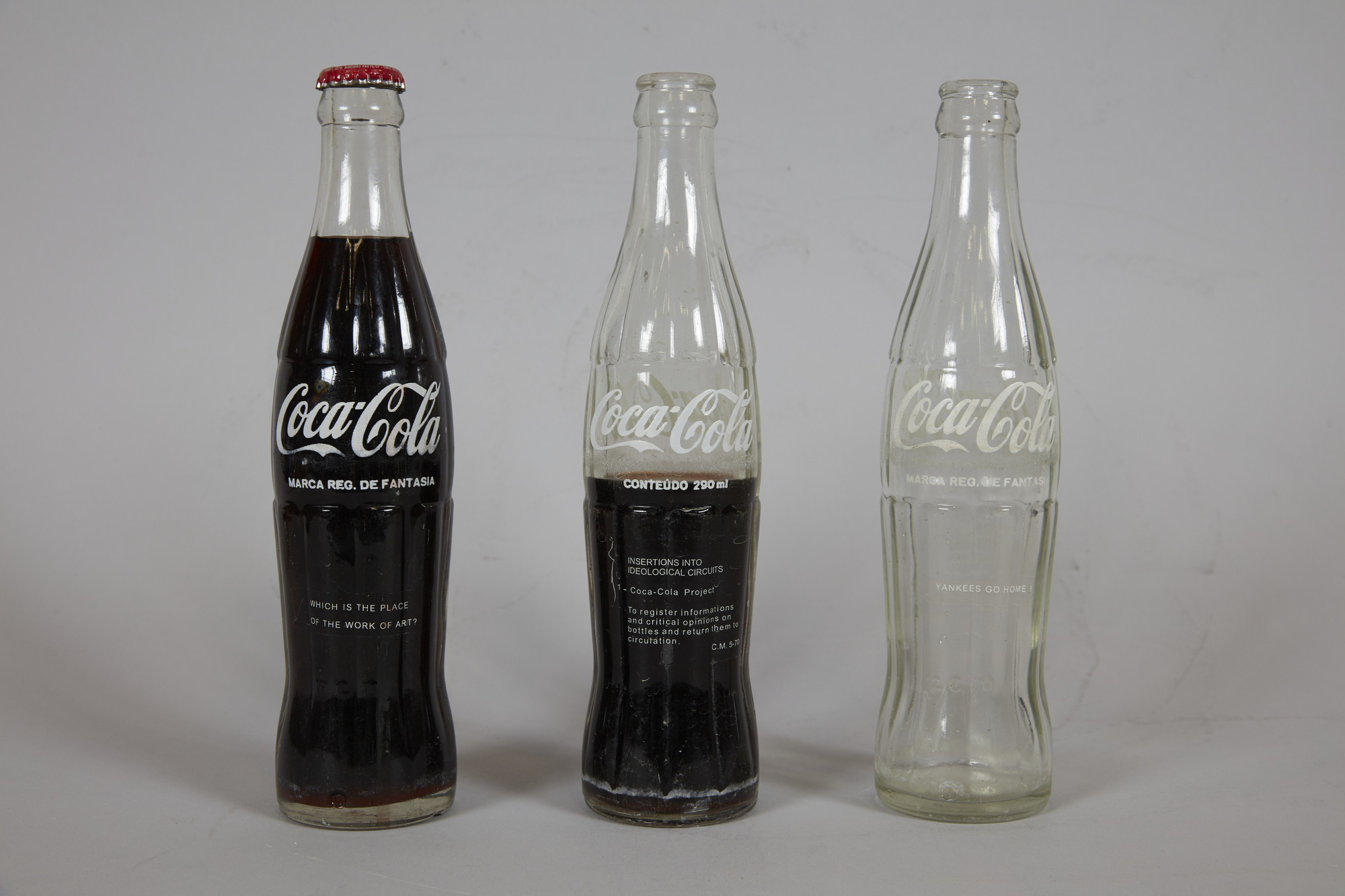 Cildo Meireles. Insertions into Ideological Circuits: Coca-Cola Project (Inserções em Circuitos Ideológicos: Projeto Coca-Cola). 1970