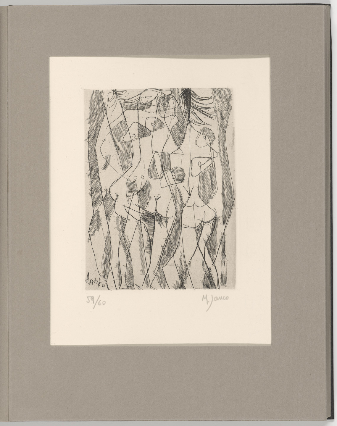 Marcel Janco. Plate 10 from Futurists, Abstractionists, Dadaists: the Forerunners of the Avant-Garde, vol. I. 1962