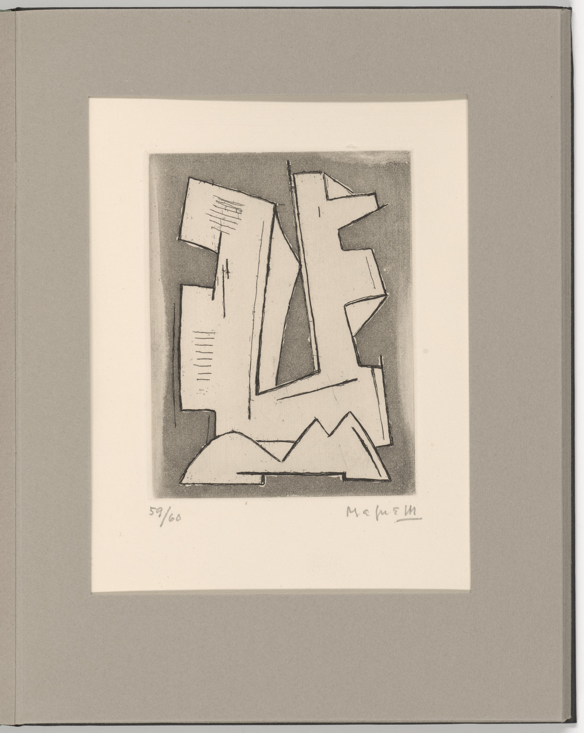 Alberto Magnelli. Plate 14 from Futurists, Abstractionists, Dadaists: the Forerunners of the Avant-Garde, vol. I. 1962