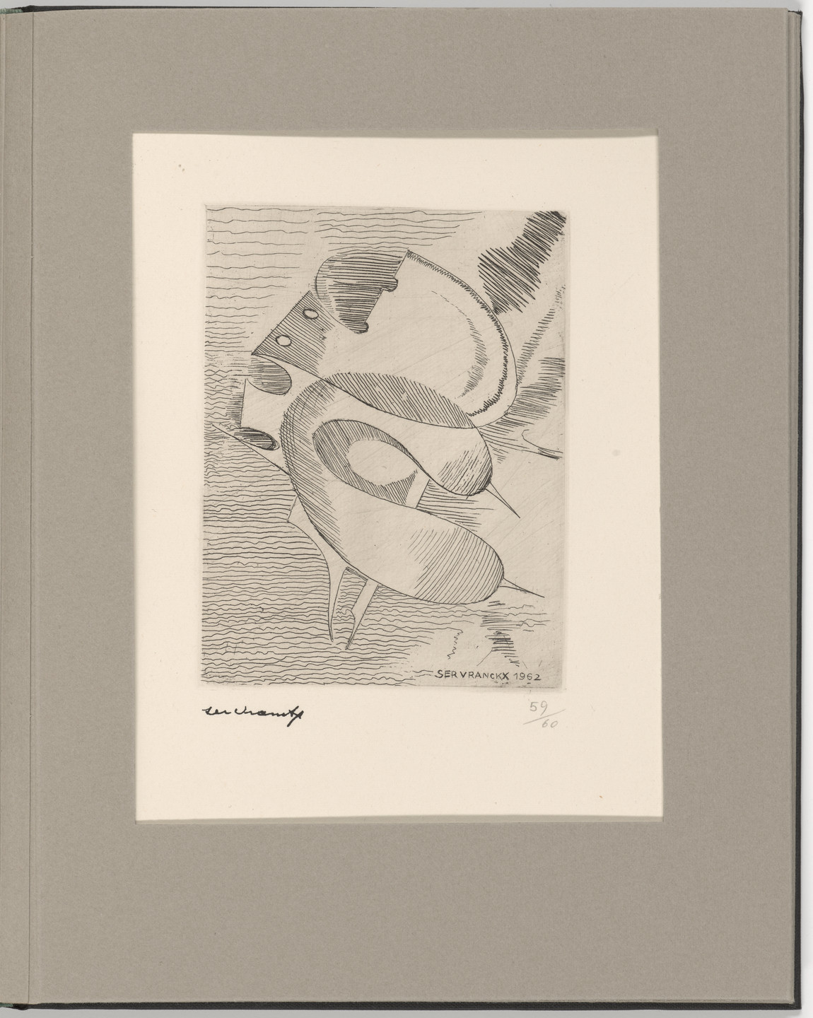 Victor Servranckx. Plate 18 from Futurists, Abstractionists, Dadaists: the Forerunners of the Avant-Garde, vol. I. 1962