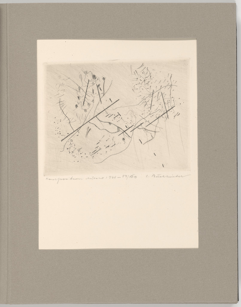 Plate 3 from Futurists, Abstractionists, Dadaists: the Forerunners of the Avant-Garde, vol. I, Carl Buchheister, 1961, published 1962