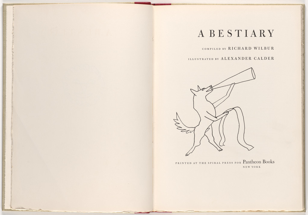 Title page (folio 3) from A Bestiary