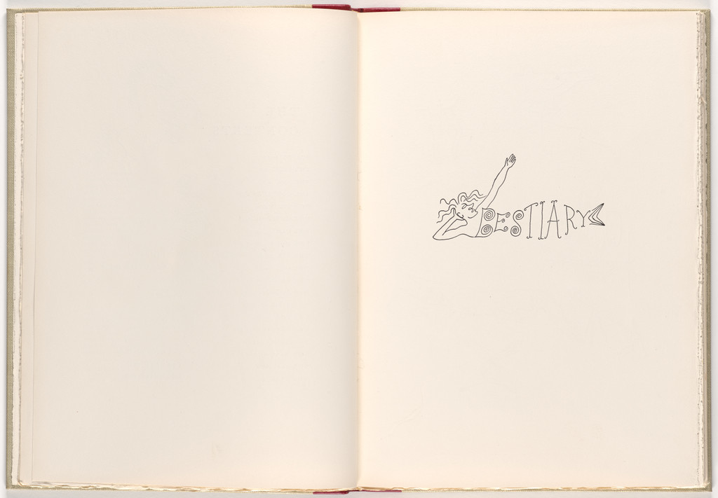 Half title page (folio 5) from A Bestiary