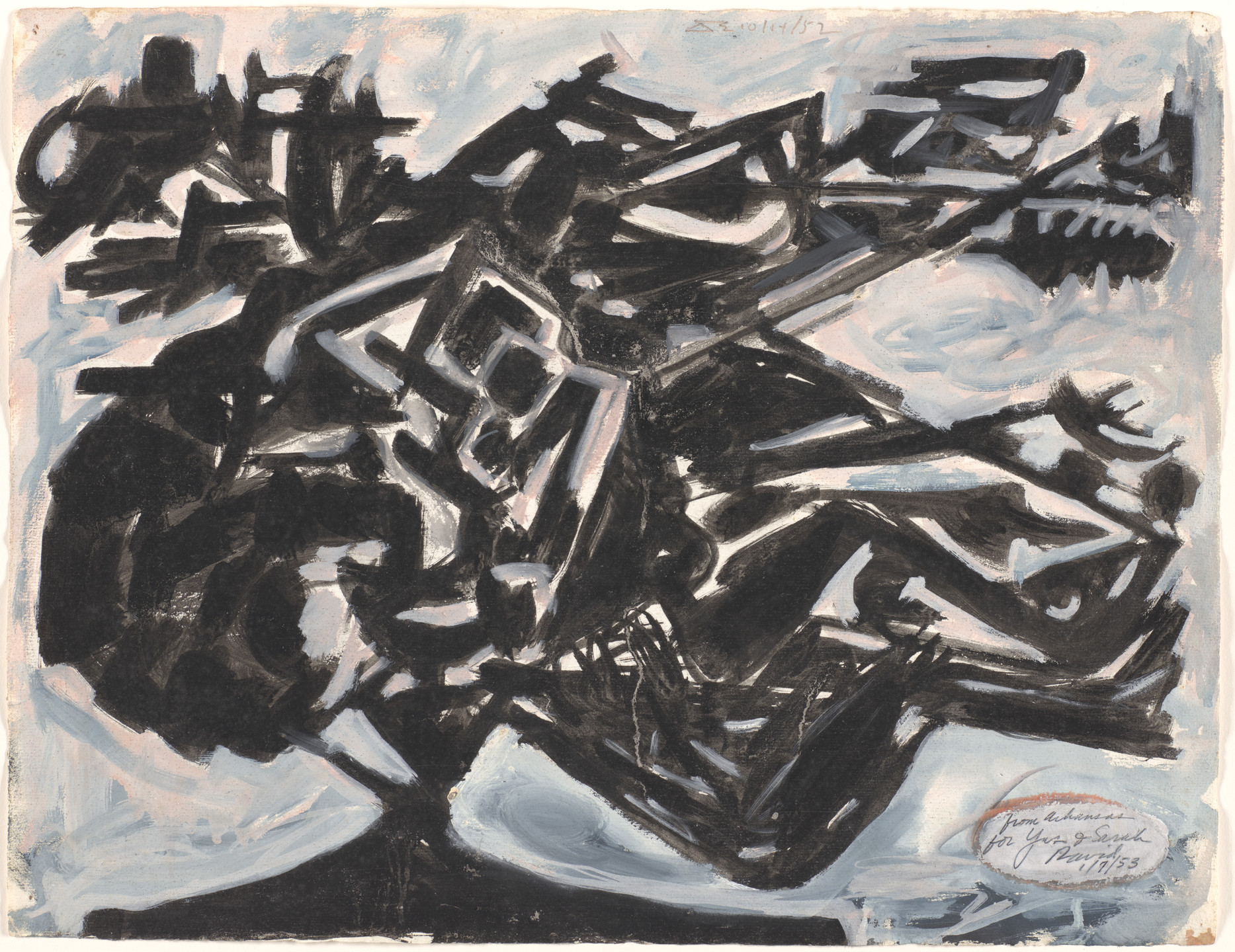 David Smith. Untitled 10/14/52. 1952