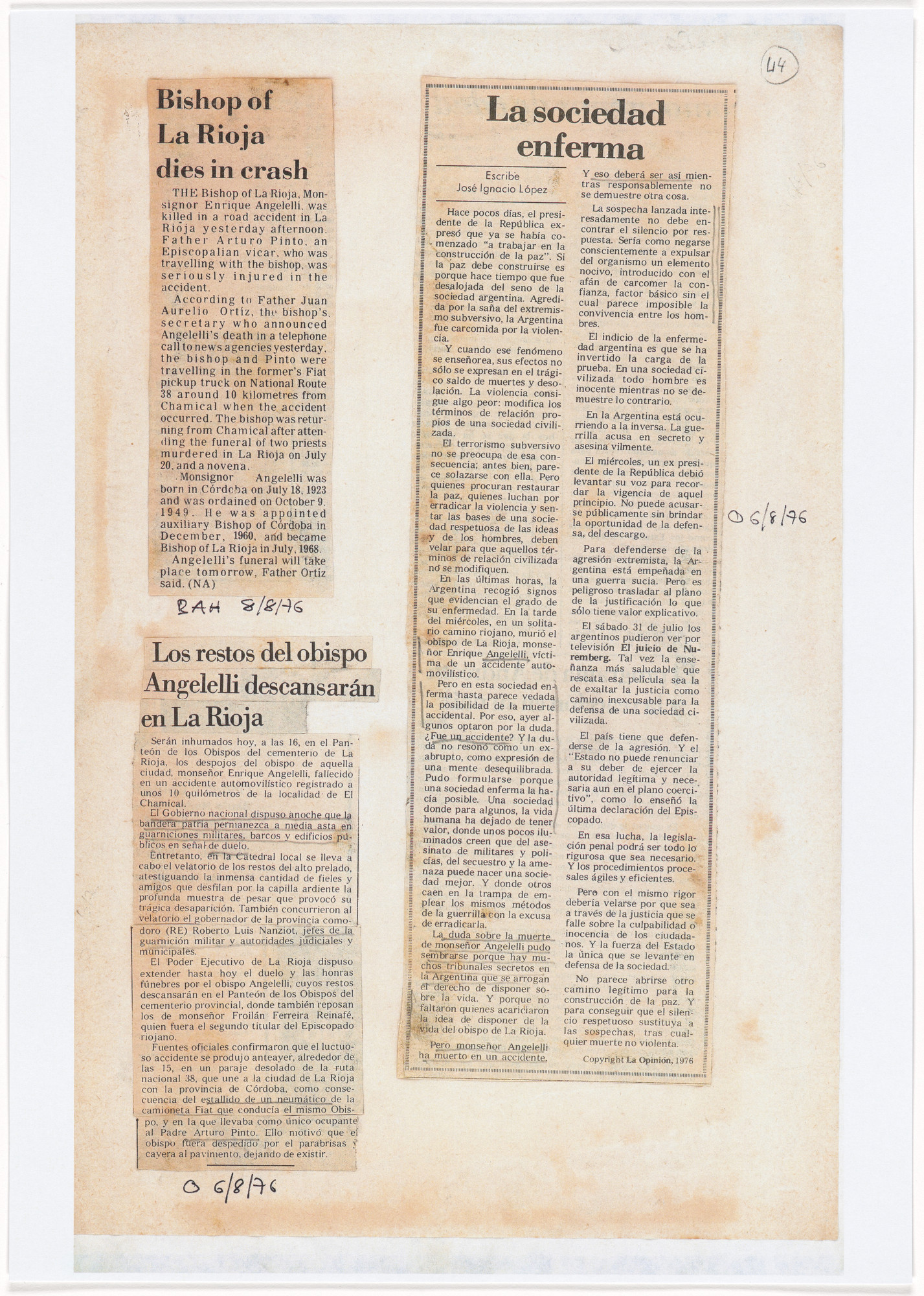 León Ferrari. Untitled from Nosotros no sabíamos (We Didn't Know)