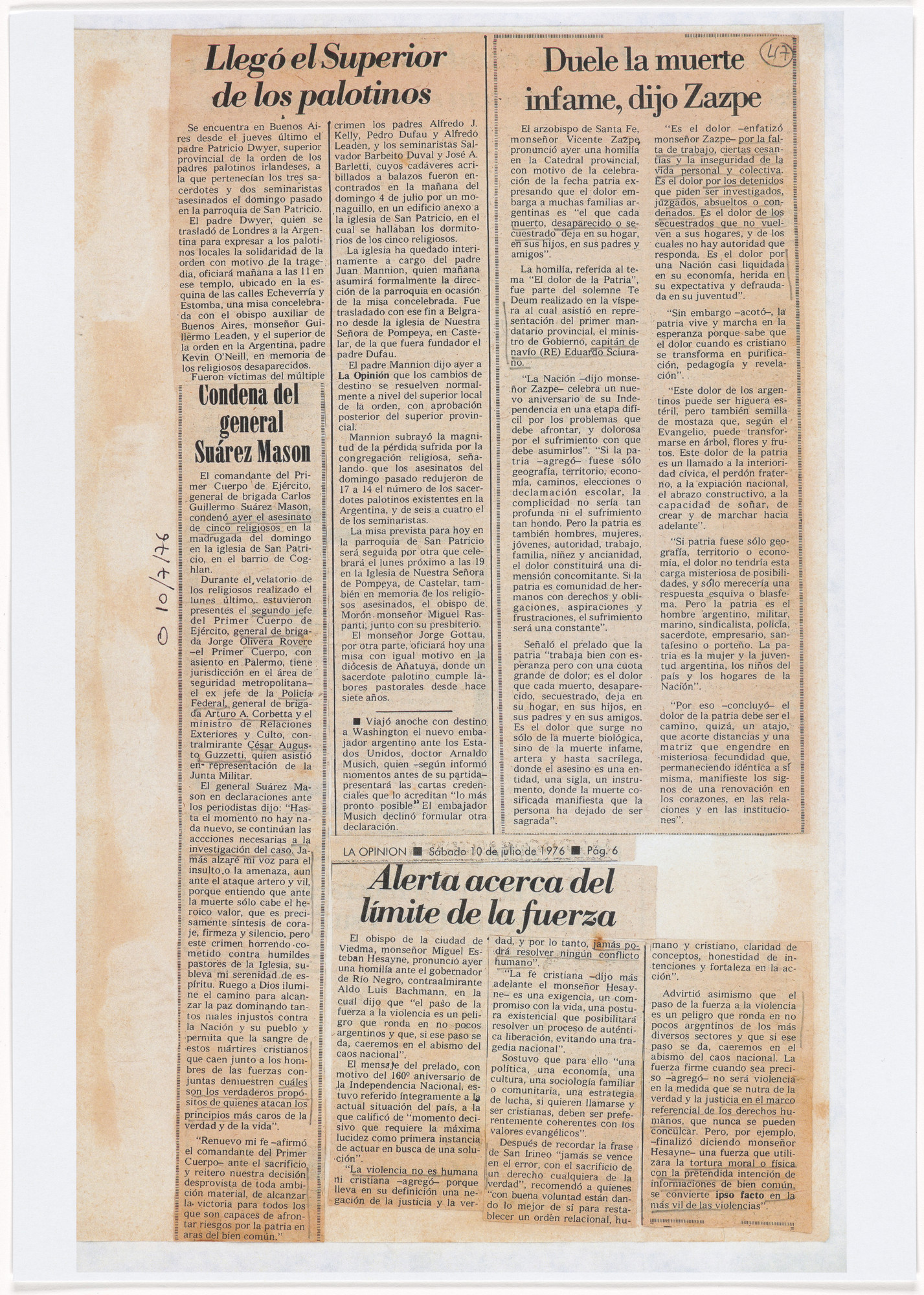 León Ferrari. Untitled from Nosotros no sabíamos (We Didn't Know)