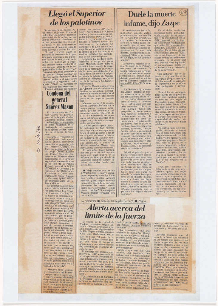 Untitled from Nosotros no sabíamos (We Didn't Know), León Ferrari, 1976–92, printed 2007