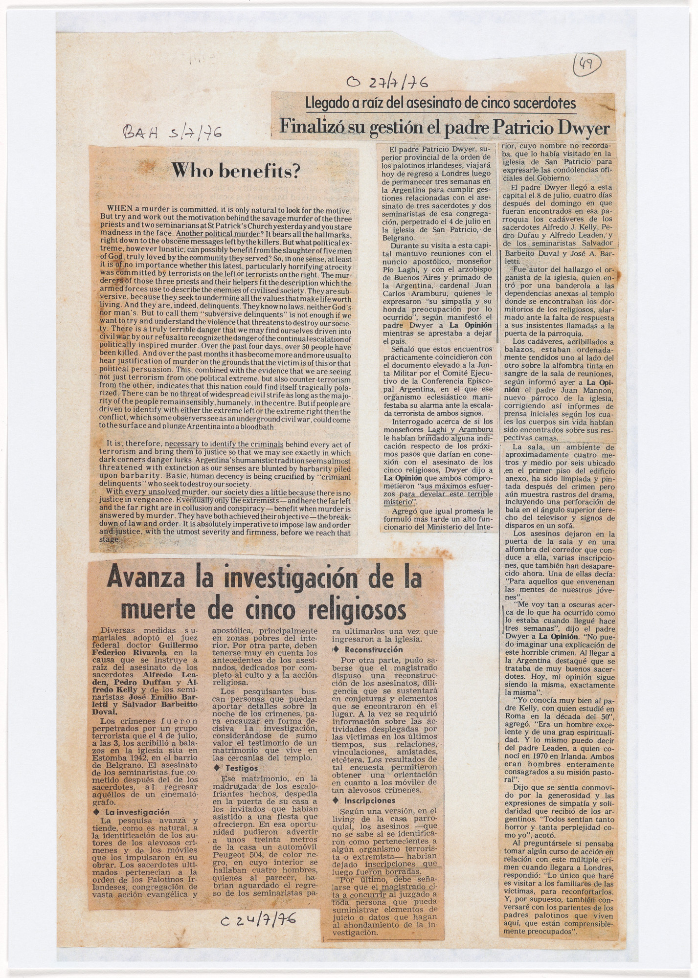 León Ferrari. Untitled from Nosotros no sabíamos (We Didn't Know)