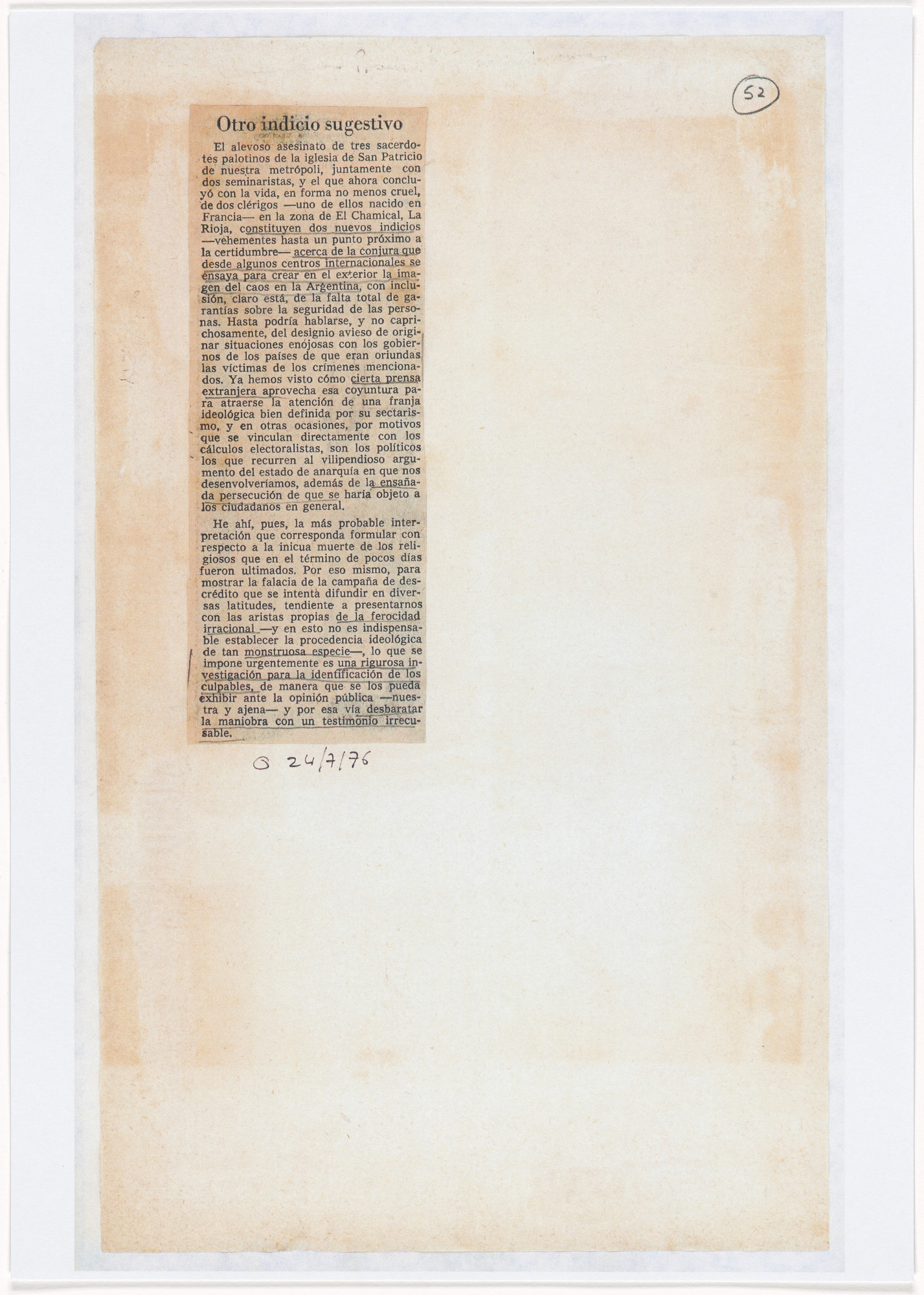 León Ferrari. Untitled from Nosotros no sabíamos (We Didn't Know)