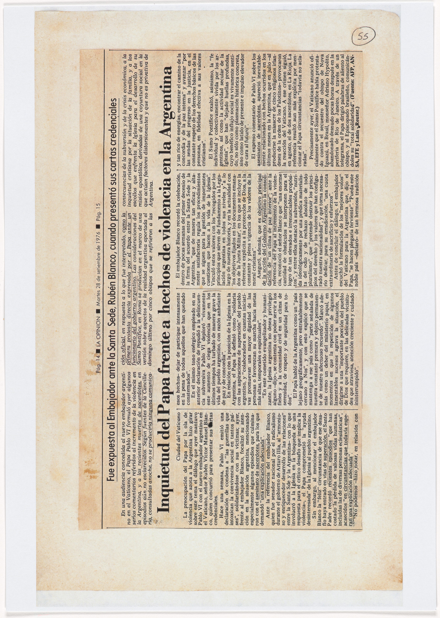 León Ferrari. Untitled from Nosotros no sabíamos (We Didn't Know)