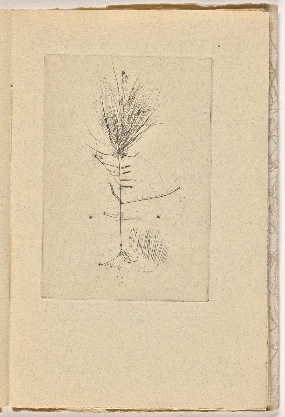 Wols (A. O. Wolfgang Schulze). Plate (page 11) from Le Berger d'Écosse, Les Passagers, La Pierre philosophale (The Scottish Sheperd, The Passangers, The Philosopher's Stone). 1948, published 1949