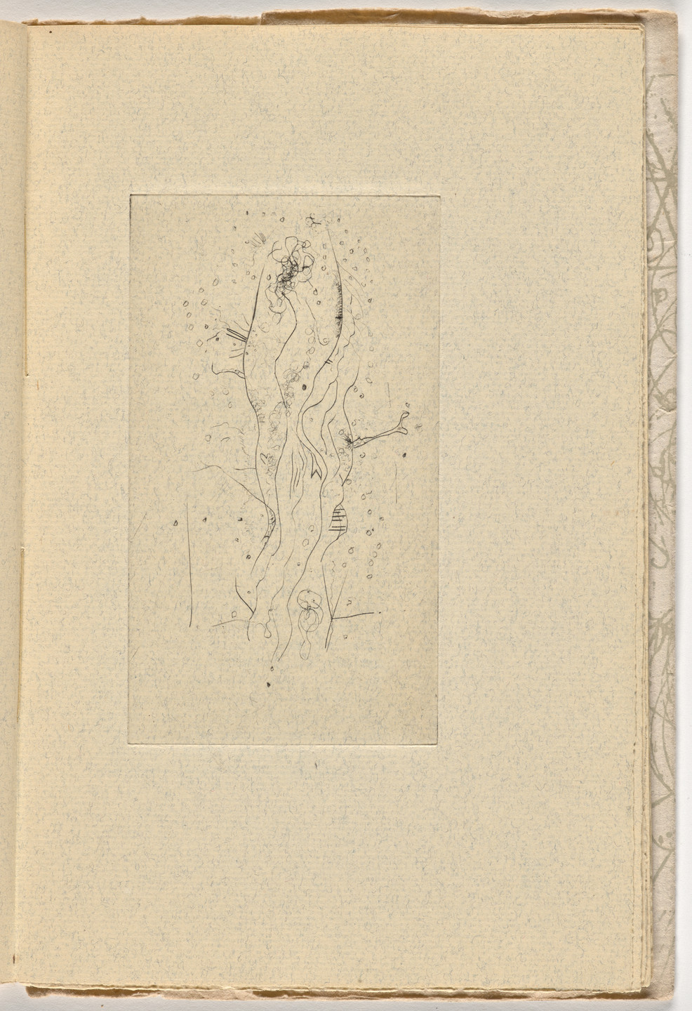 Wols (A. O. Wolfgang Schulze). Plate (page 19) from Le Berger d'Écosse, Les Passagers, La Pierre philosophale (The Scottish Sheperd, The Passangers, The Philosopher's Stone). 1948, published 1949