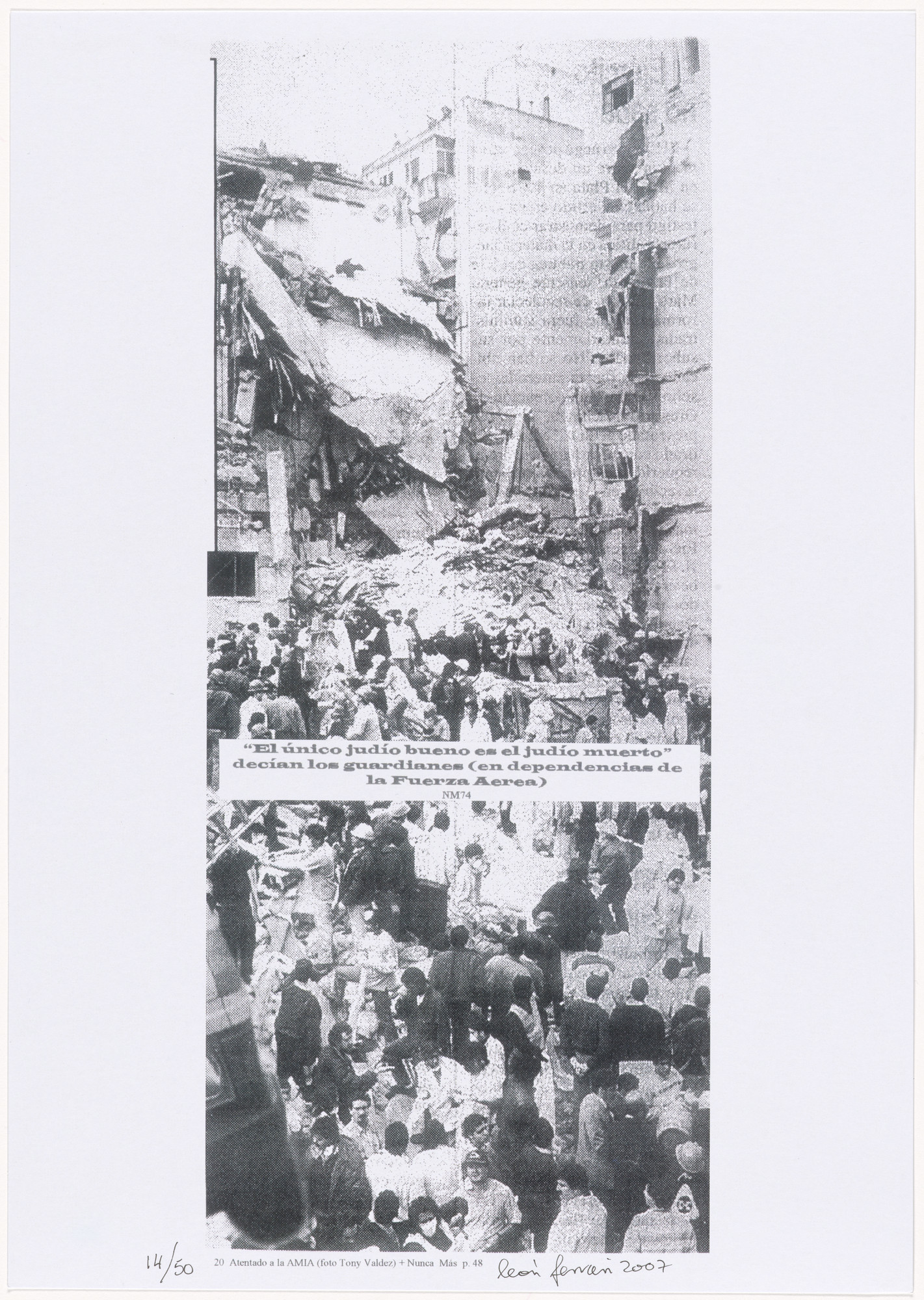 León Ferrari. Untitled from Nunca más ( Never Again )