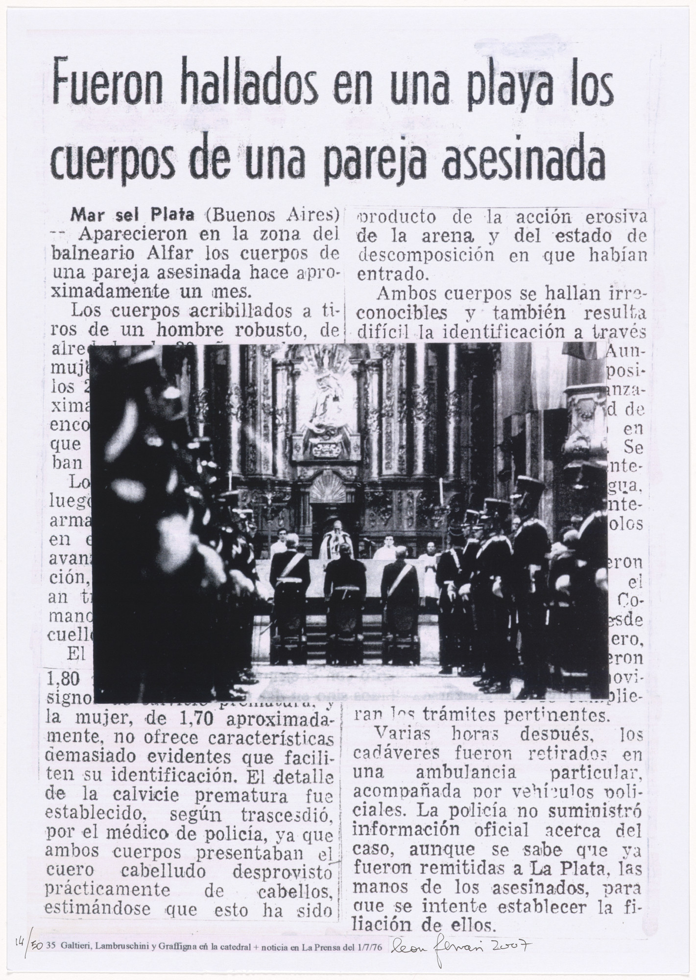 León Ferrari. Untitled from Nunca más ( Never Again )