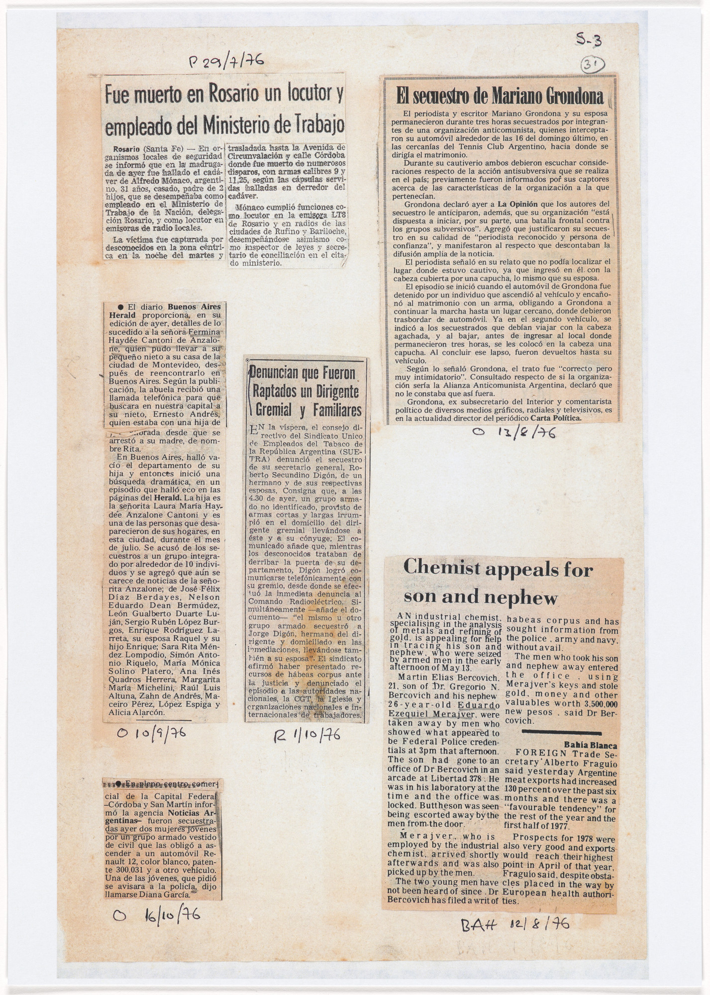 León Ferrari. Untitled from Nosotros no sabíamos (We Didn't Know)