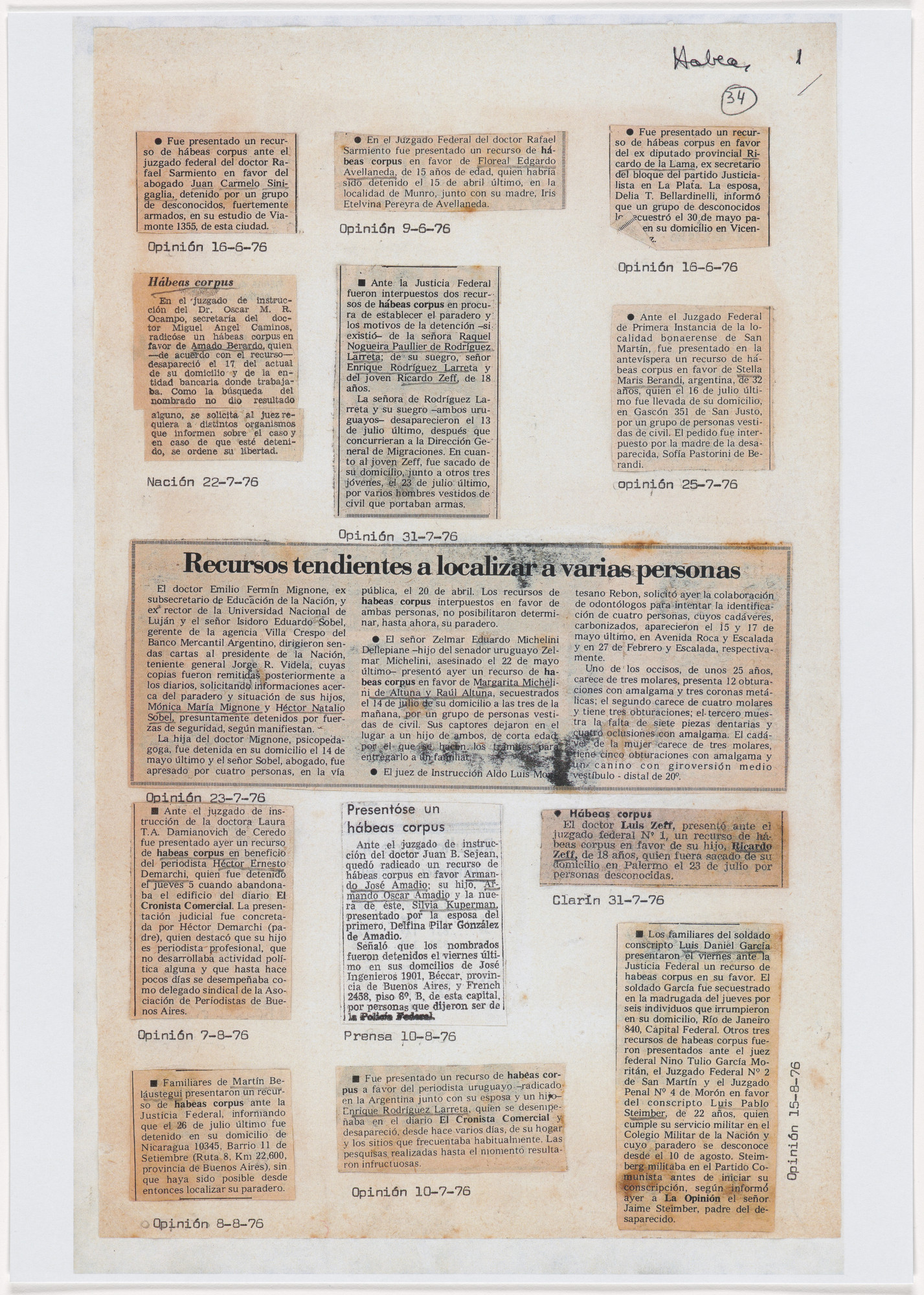 León Ferrari. Untitled from Nosotros no sabíamos (We Didn't Know)
