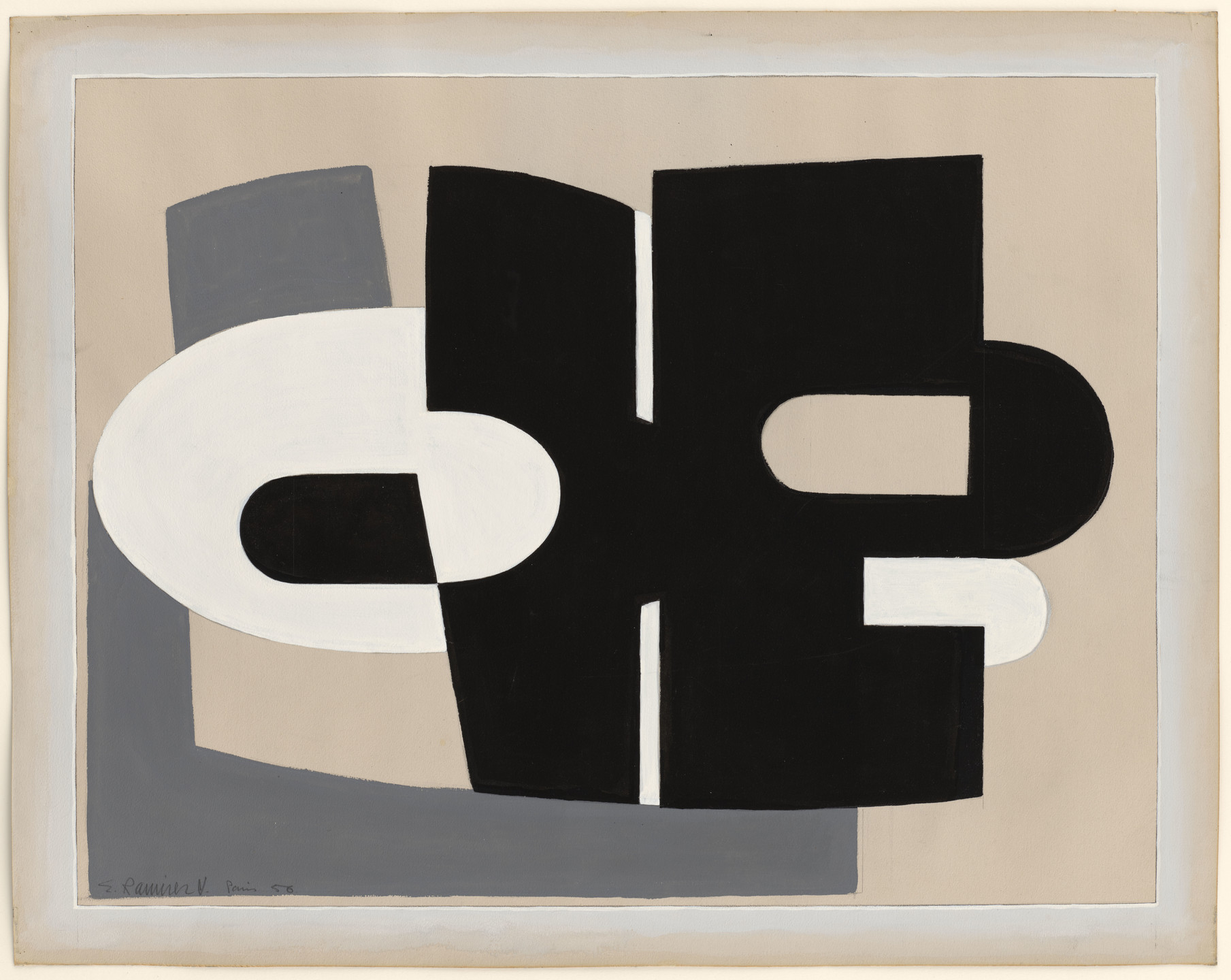 Eduardo Ramírez Villamizar. Black and White. 1956